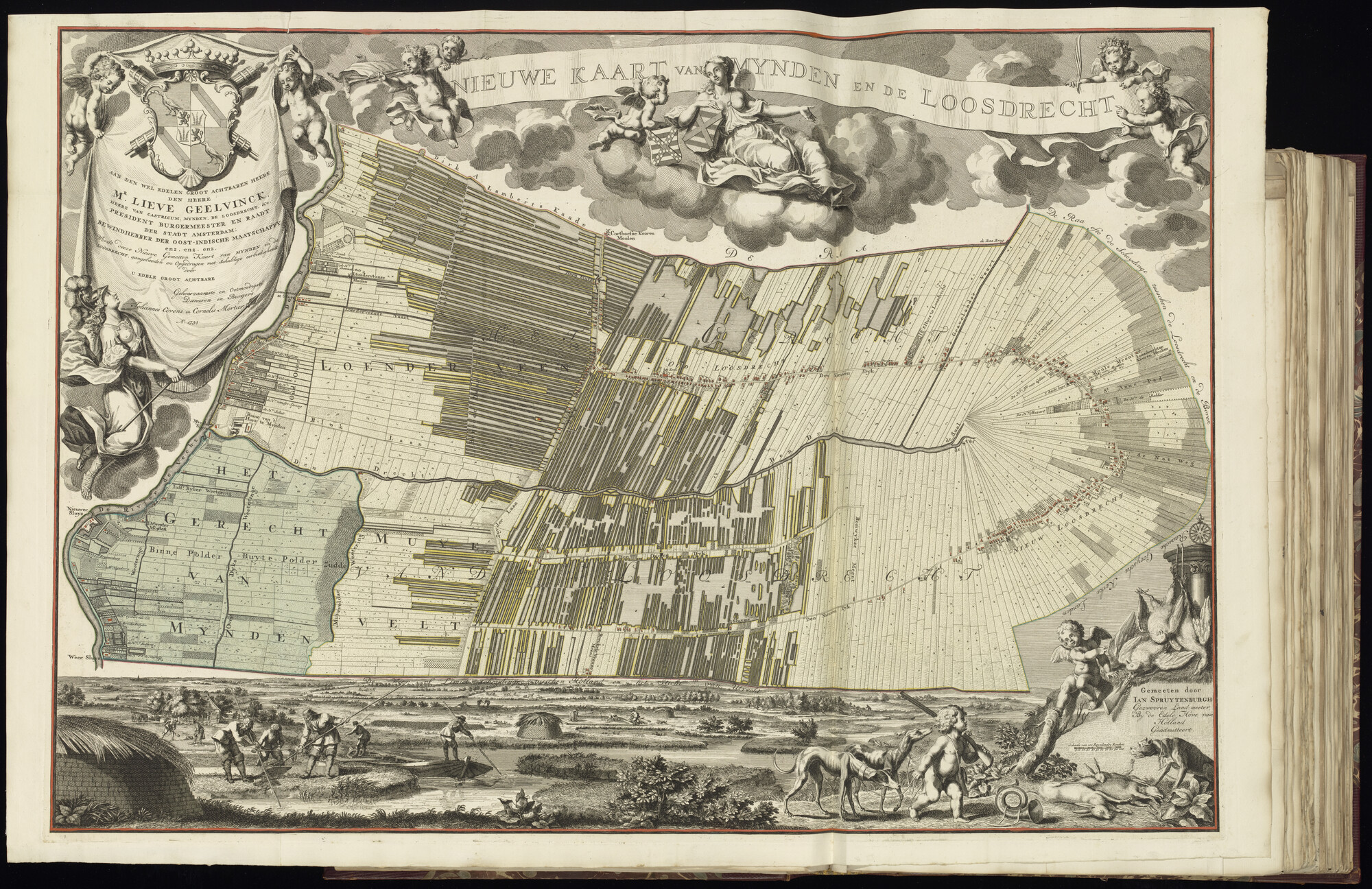 B.0032(032) [kaart 015]; Kaart van de huidige Loosdrechtse Plassen; kaart