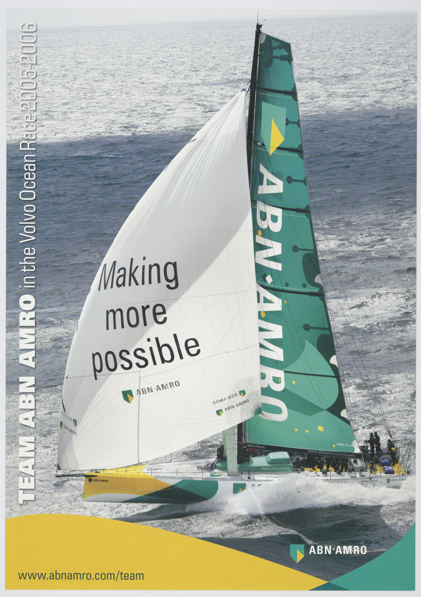 2007.0200; Affiche van ABN AMRO over de Volvo Ocean Race; affiche