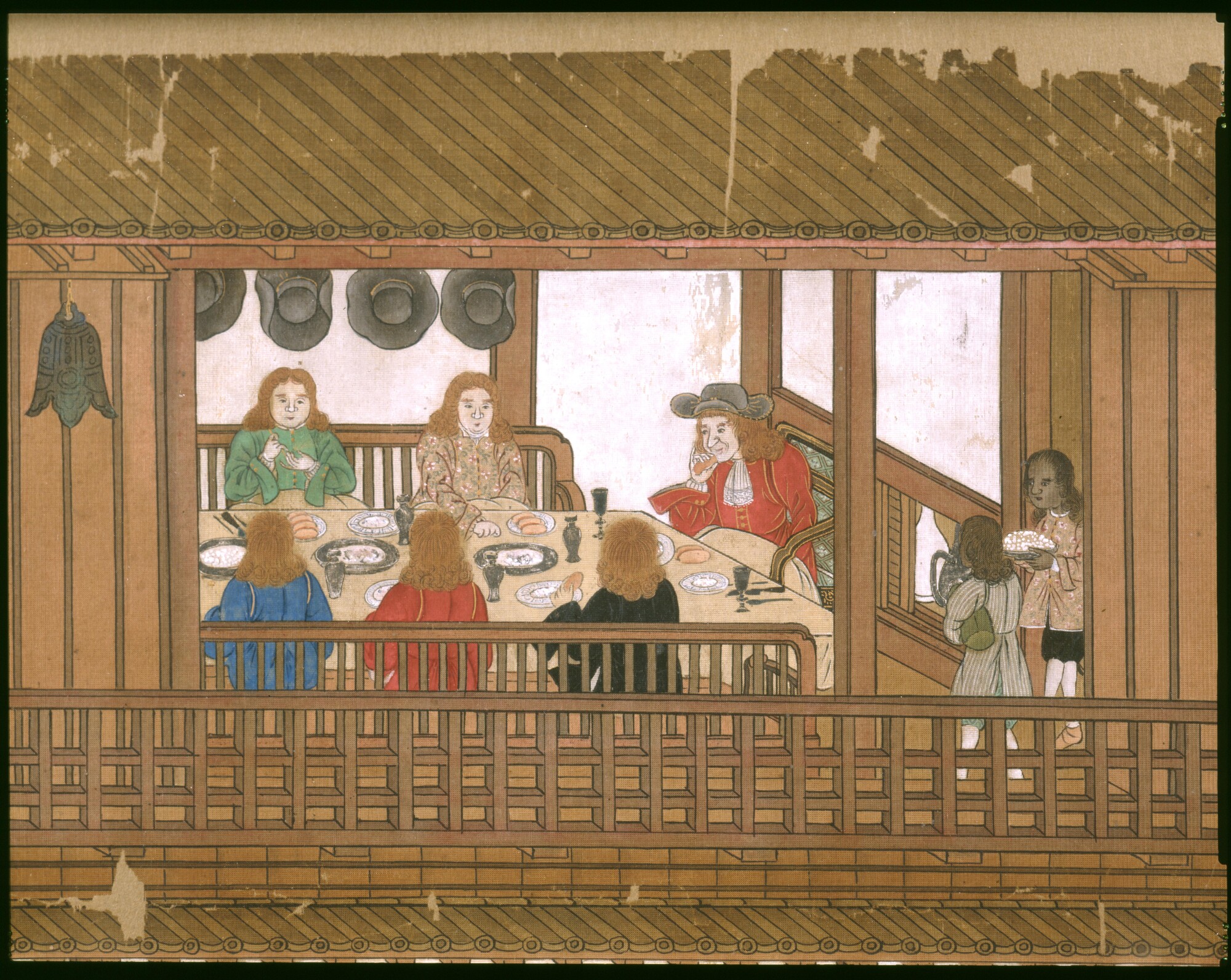 S.1780; Het leven van de Hollanders op het eiland Deshima; makimono