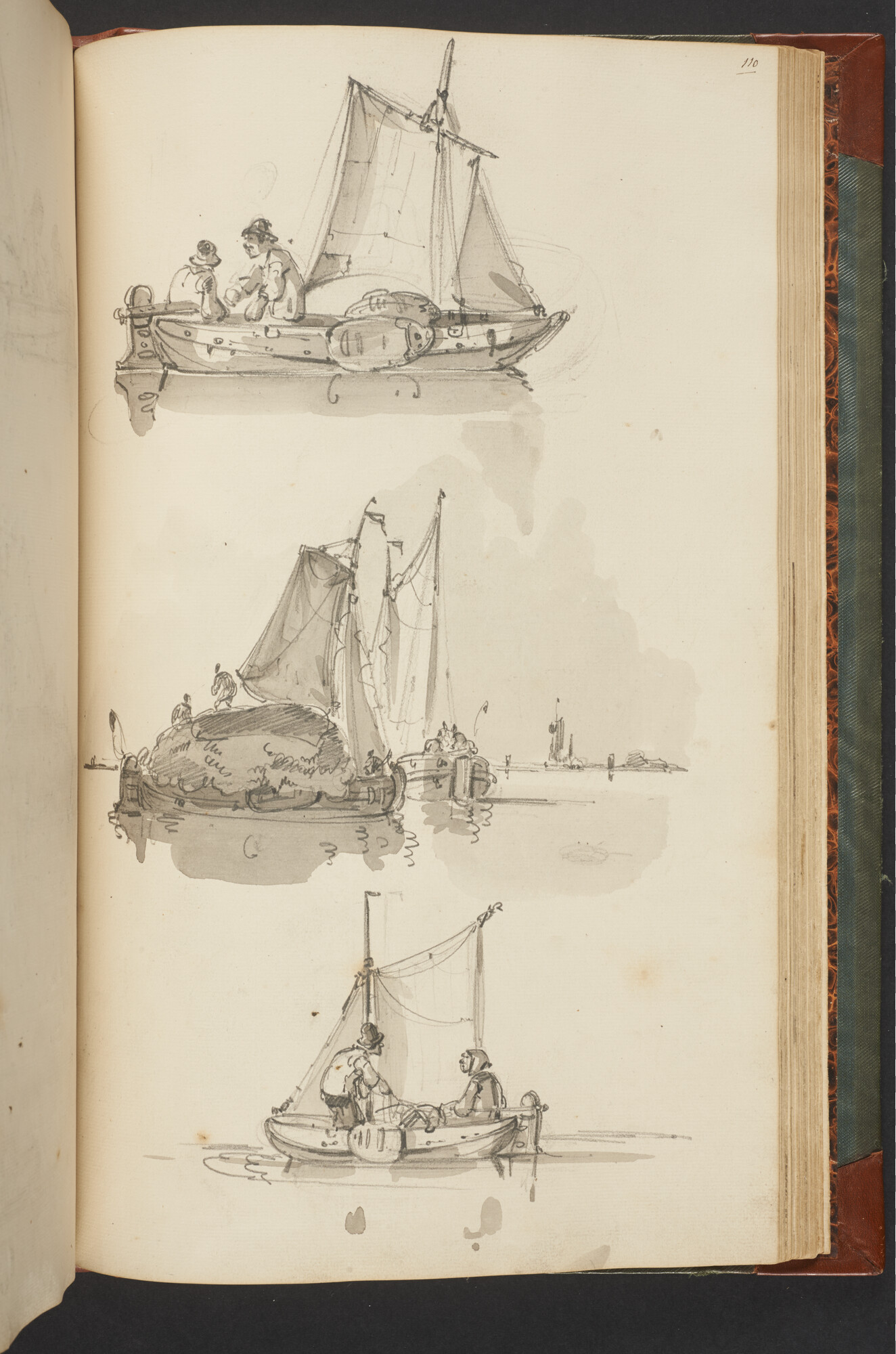 A.3222; Schetsboek met tekeningen door Albertus van Beest en Louis Meijer; schetsboek