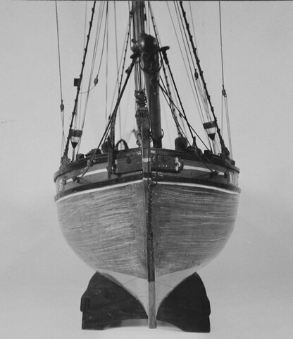 A.0082; Model van de vissloep De Jonge Gerrit; scheepsmodel