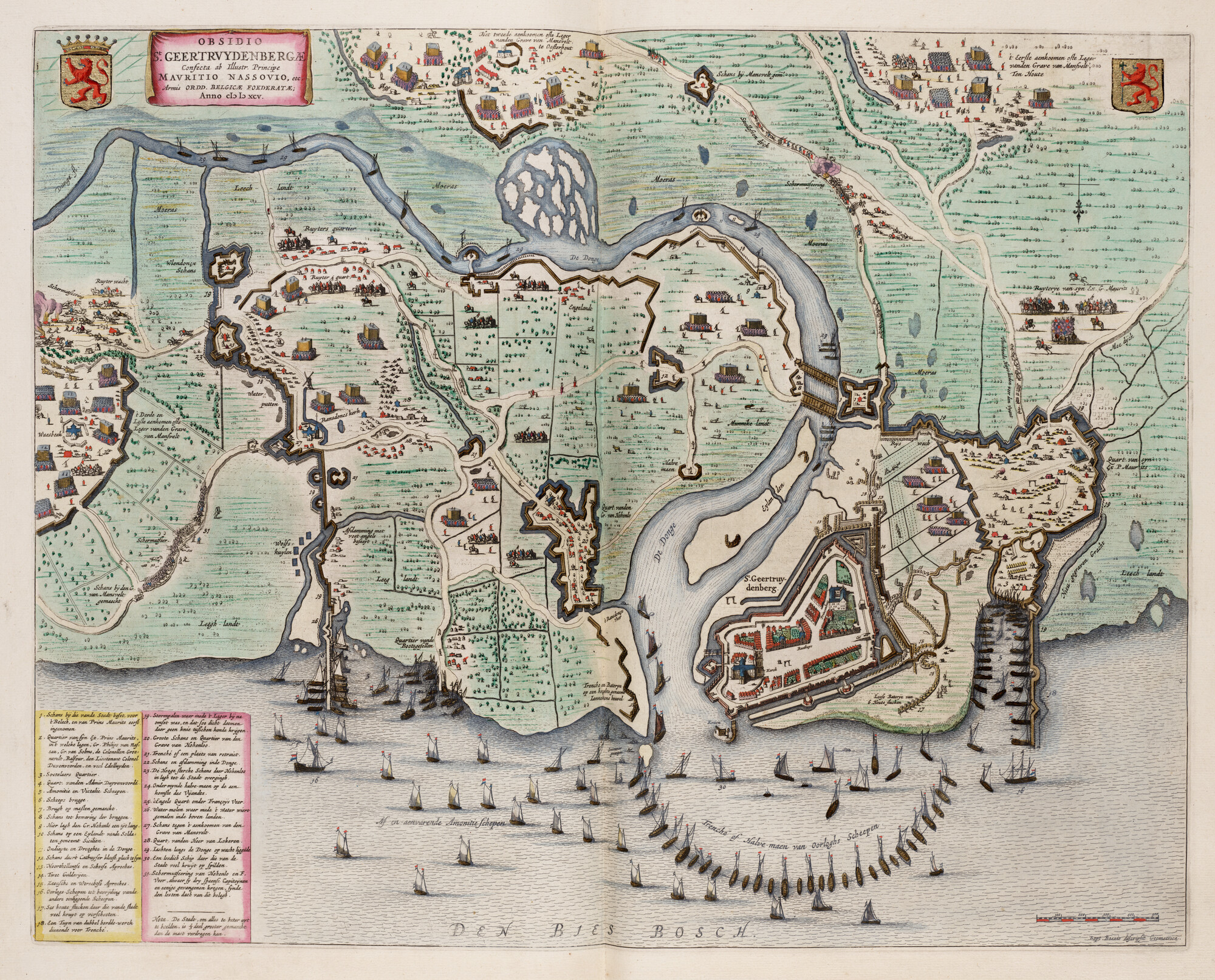 S.1034(15) [kaart 042]; Kaart van het beleg van Geertruidenberg in 1595; landkaart