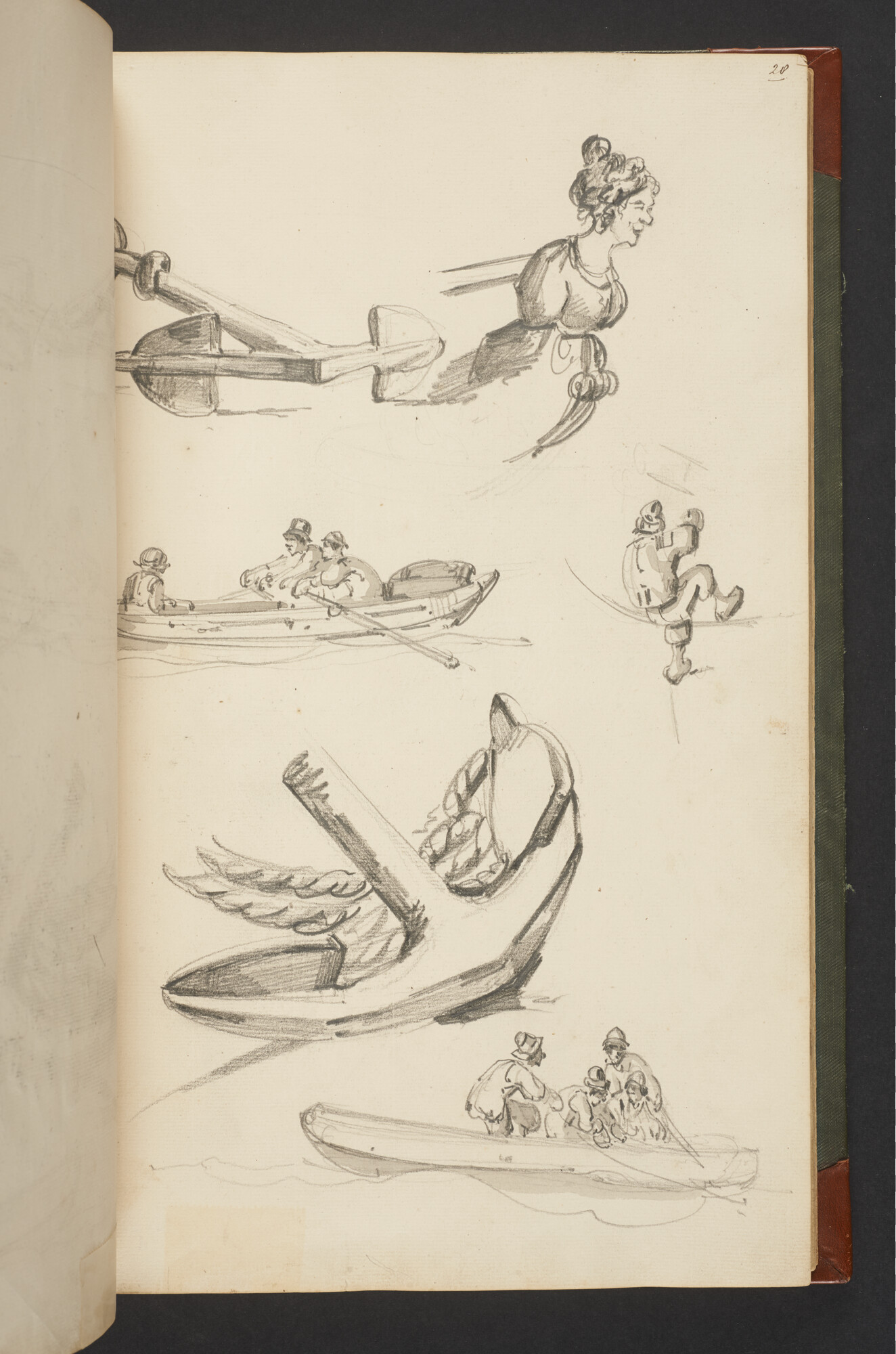 A.3222; Schetsboek met tekeningen door Albertus van Beest en Louis Meijer; schetsboek
