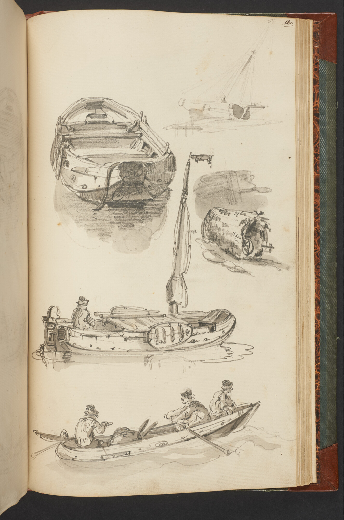 A.3222; Schetsboek met tekeningen door Albertus van Beest en Louis Meijer; schetsboek