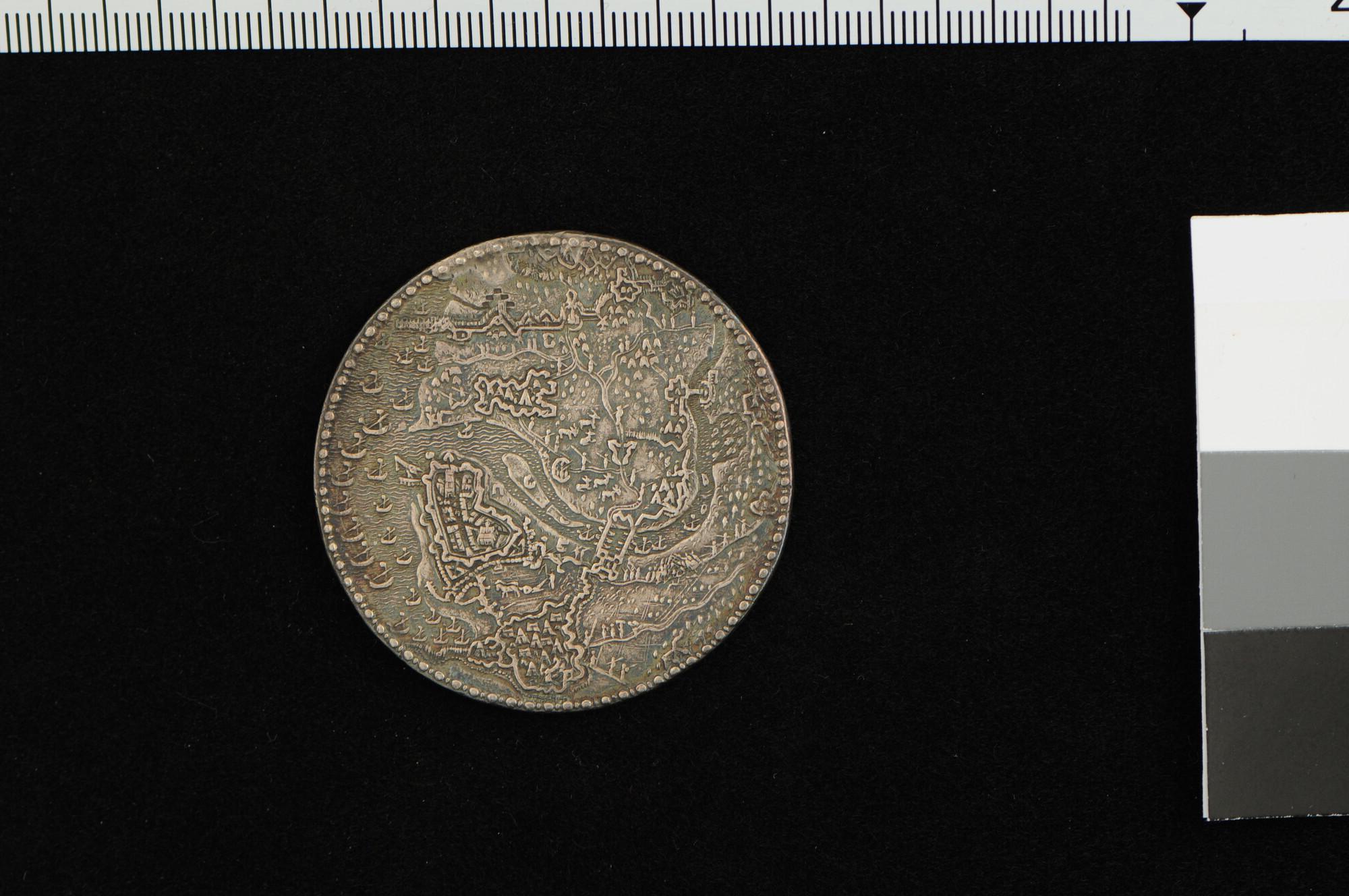 S.0895(11); Penning op de inname van Geertruidenberg, 1593; penning