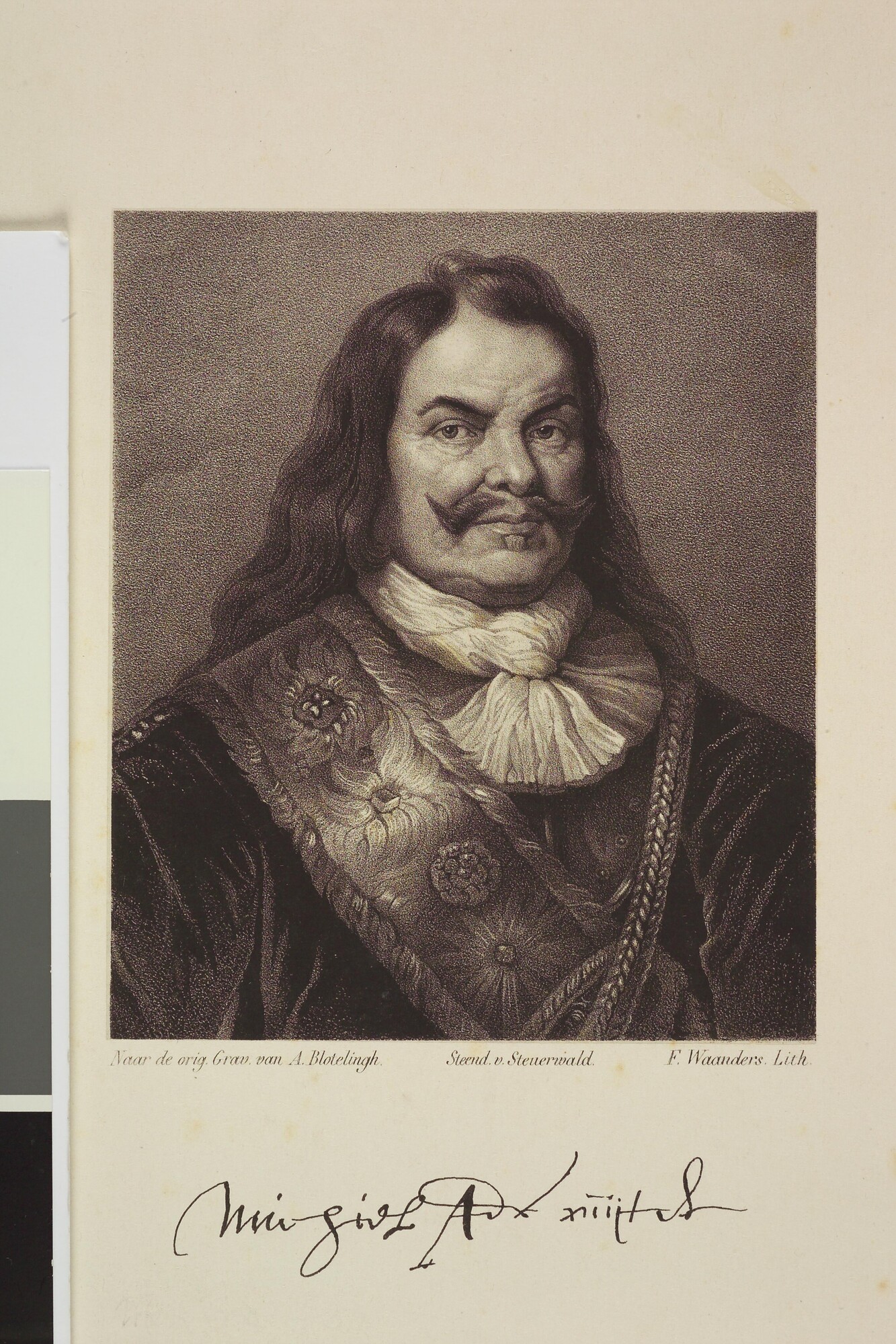 S.2644(07); Portret van Admiraal Michiel de Ruyter; prent
