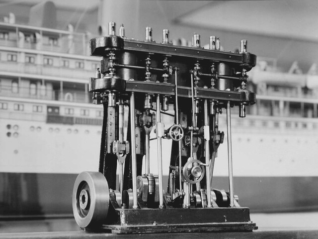 A.4265; Model van een Lentz-kleppenmachine; schaalmodel