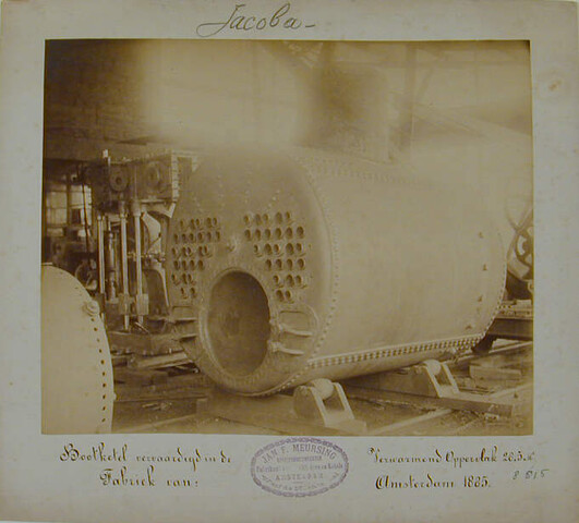 S.1156(06)261; Bootketel (no.11) voor het vrachtschip ss. 'Jacoba'; foto
