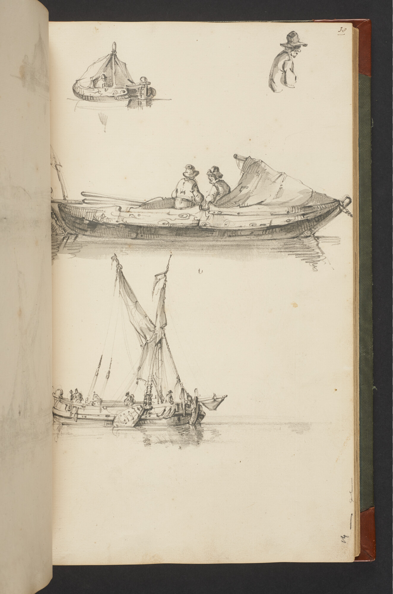 A.3222; Schetsboek met tekeningen door Albertus van Beest en Louis Meijer; schetsboek