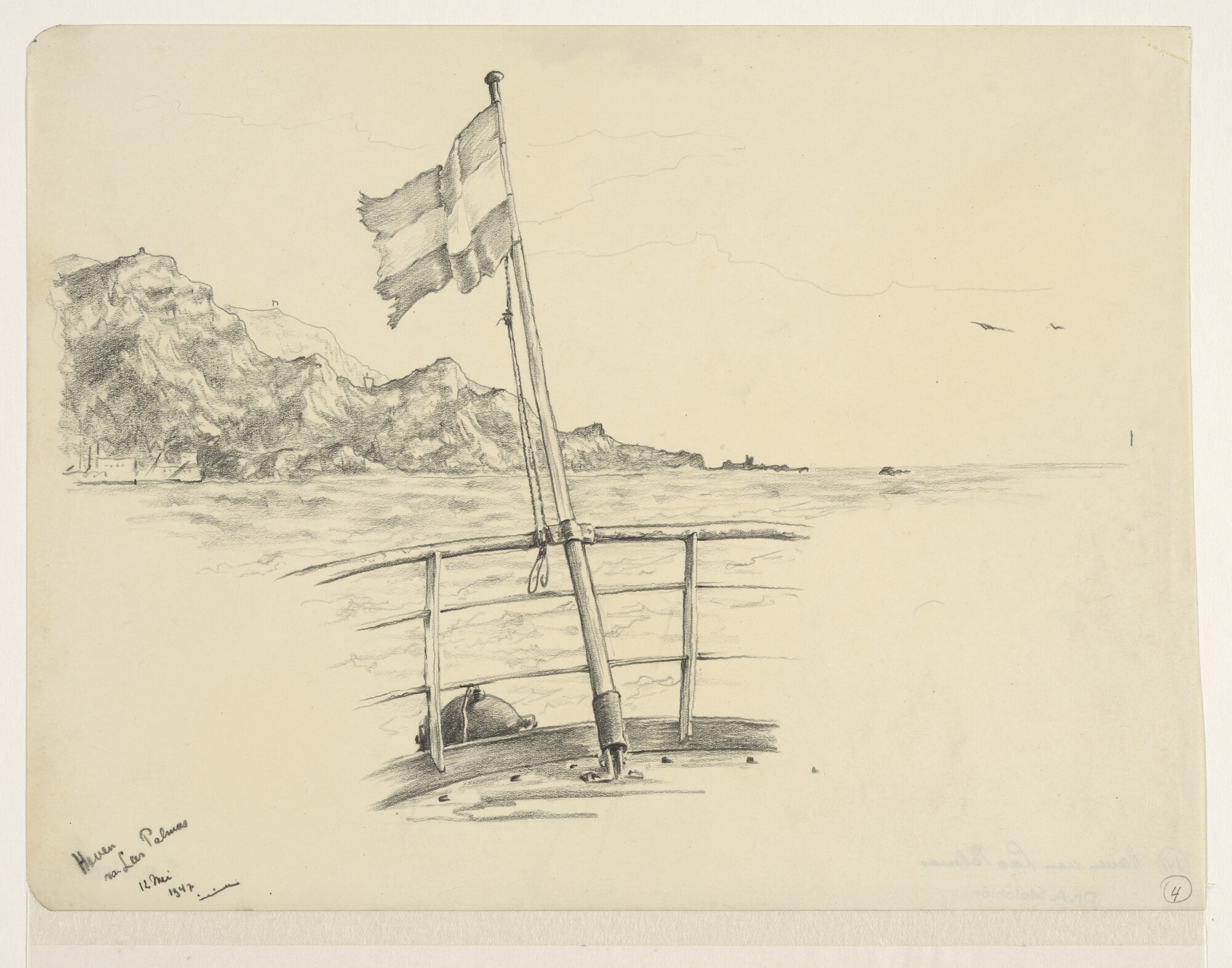 S.4035(096); Haven van Las Palmas; tekening