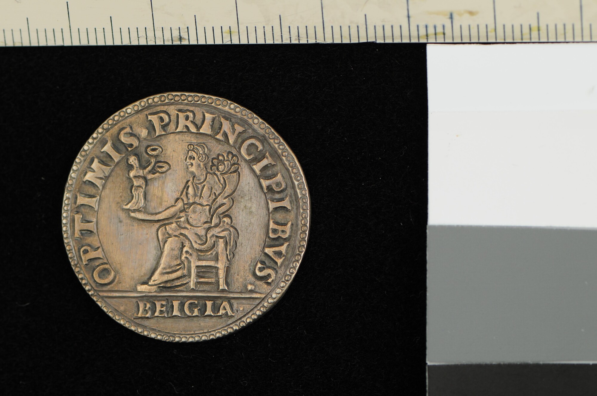 A.0023(009); Rekenpenning op de overwinning op de Turken bij Lepanto, 1571; rekenpenning