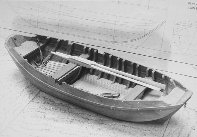 A.5277; Model van de Zeeuwse hengst GRA 1; scheepsmodel