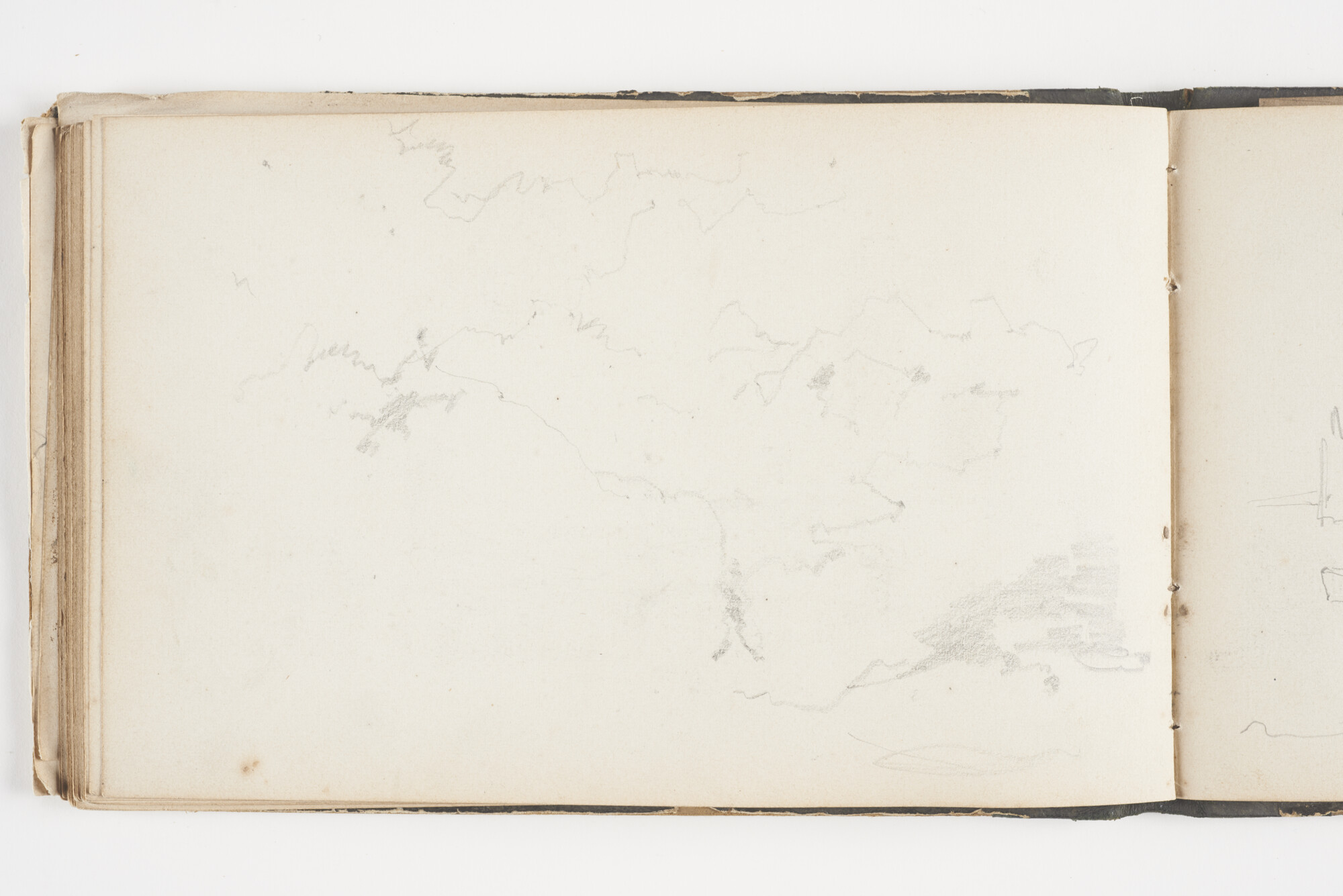 A.2019(02); Schetsboek met studies van binnenschepen en zeeschepen; schetsboek