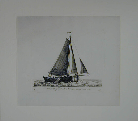 A.0149(0077); Prent uit de suite 'Verscheide soorten van Hollandse vaartuigen'; prent