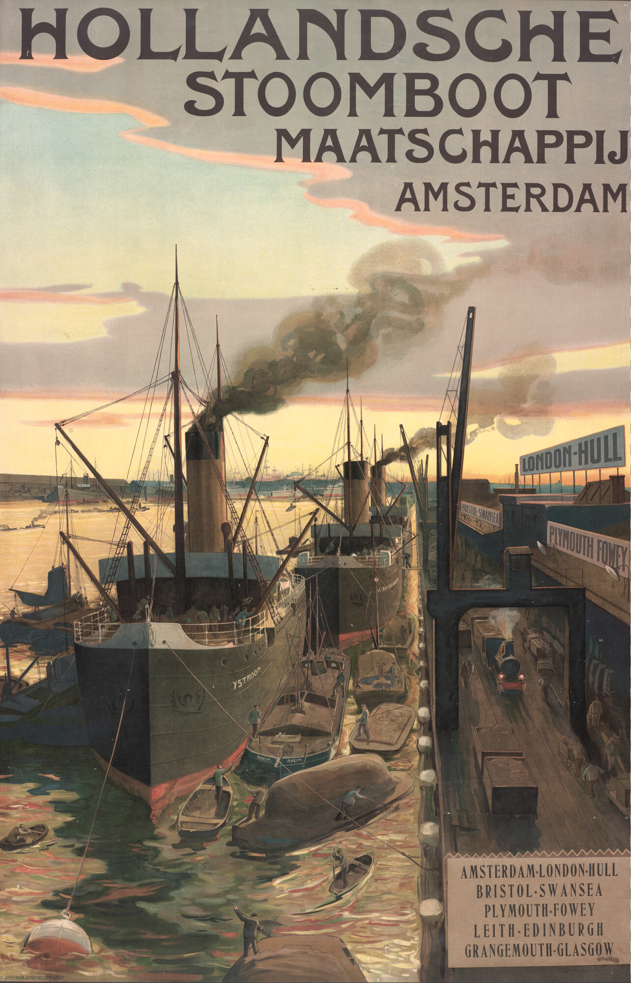 1994.5110; Hollandsche Stoomboot Maatschappij; affiche