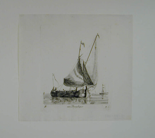 A.0149(0093); Prent uit de suite 'Verscheide soorten van Hollandse vaartuigen'; prent
