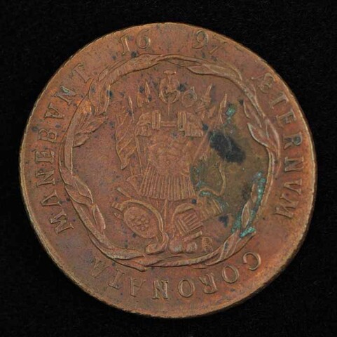 A.0027(095); Rekenpenning op de Vrede van Rijswijk, 1697; jeton