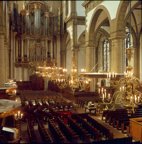 S.9100(1819); Dia interieur Westerkerk; diapositief