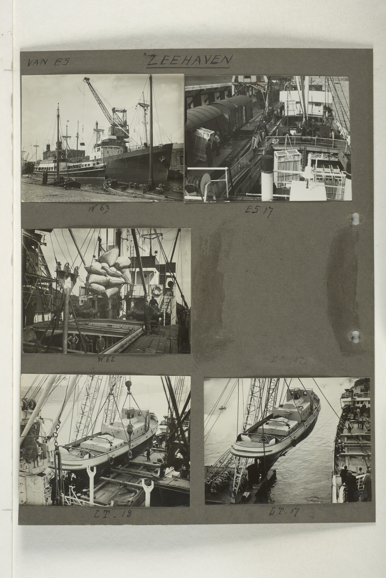 1998.2180; Omslag met een grote hoeveelheid proef foto's gemaakt in opdracht van de Gemeente Handelsinrichtingen in Amsterdam en de Koninklijke Hollandsche Lloyd te Amsterdam.; omslag