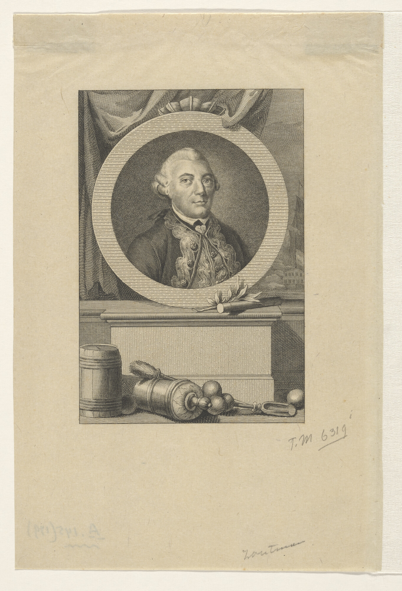 A.0145(179) [nr 0071]; Portret van Johan Arnold Zoutman; prent