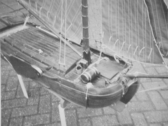 A.4940; Model van de tjalk De Drie Gebroeders; scheepsmodel