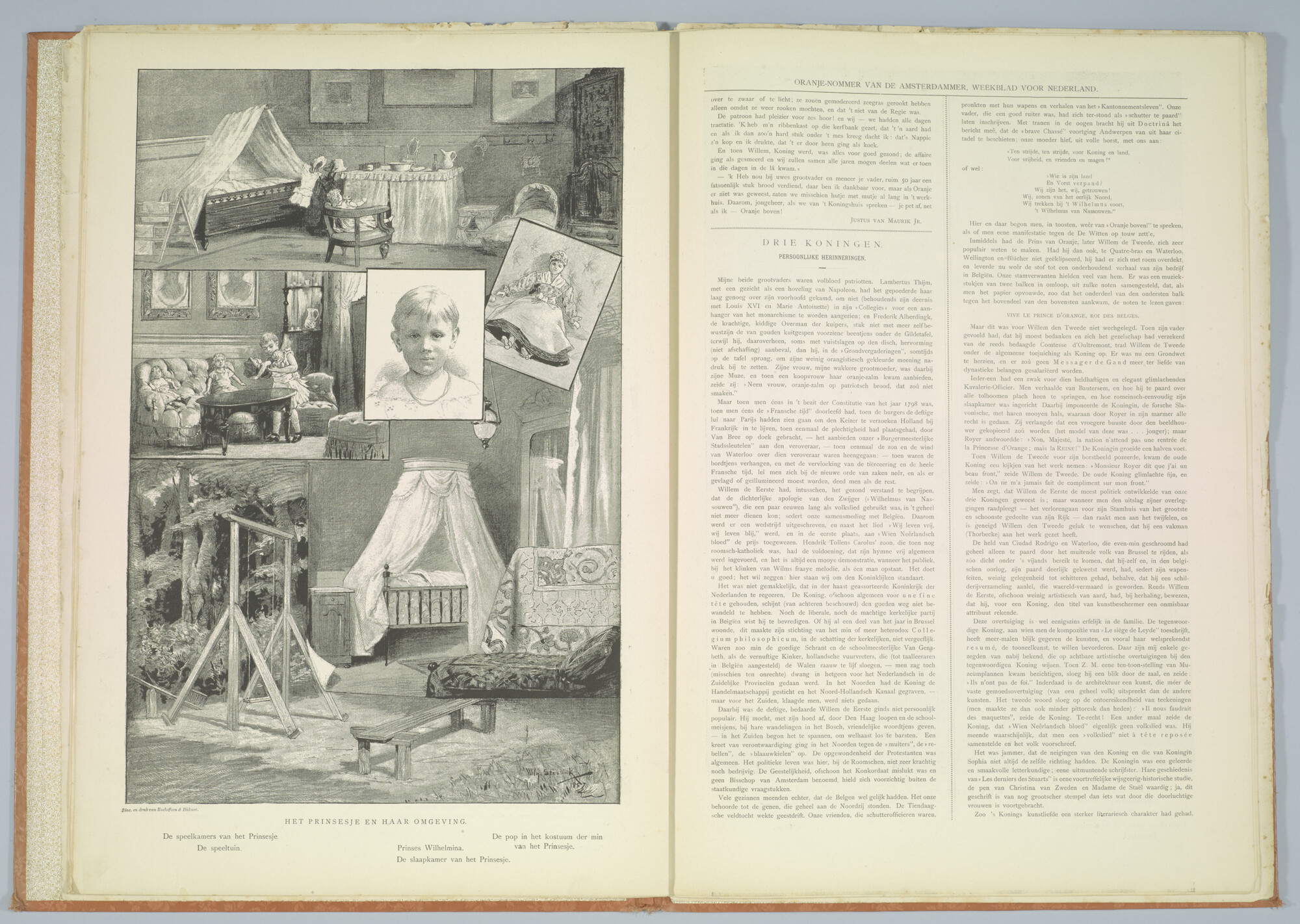 2014.0295-2; Jubileumuitgave: Oranjenommer van 'de Amsterdammer', weekblad voor Nederland, 19 Februari 1887; drukwerk