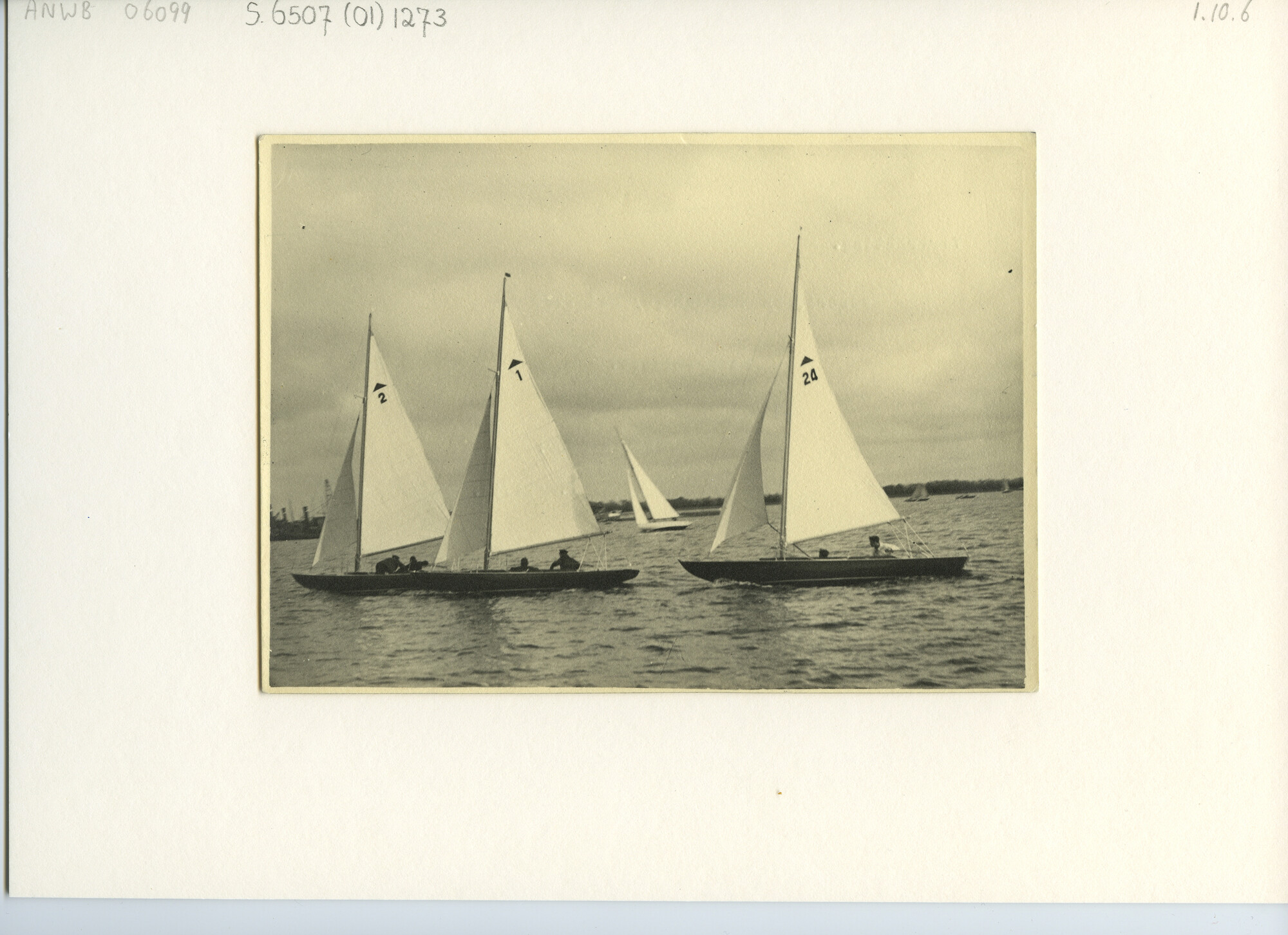 S.6507(01)1273; Foto van de wedstrijd van de Pampusklasse in Haarlem, 1934; foto