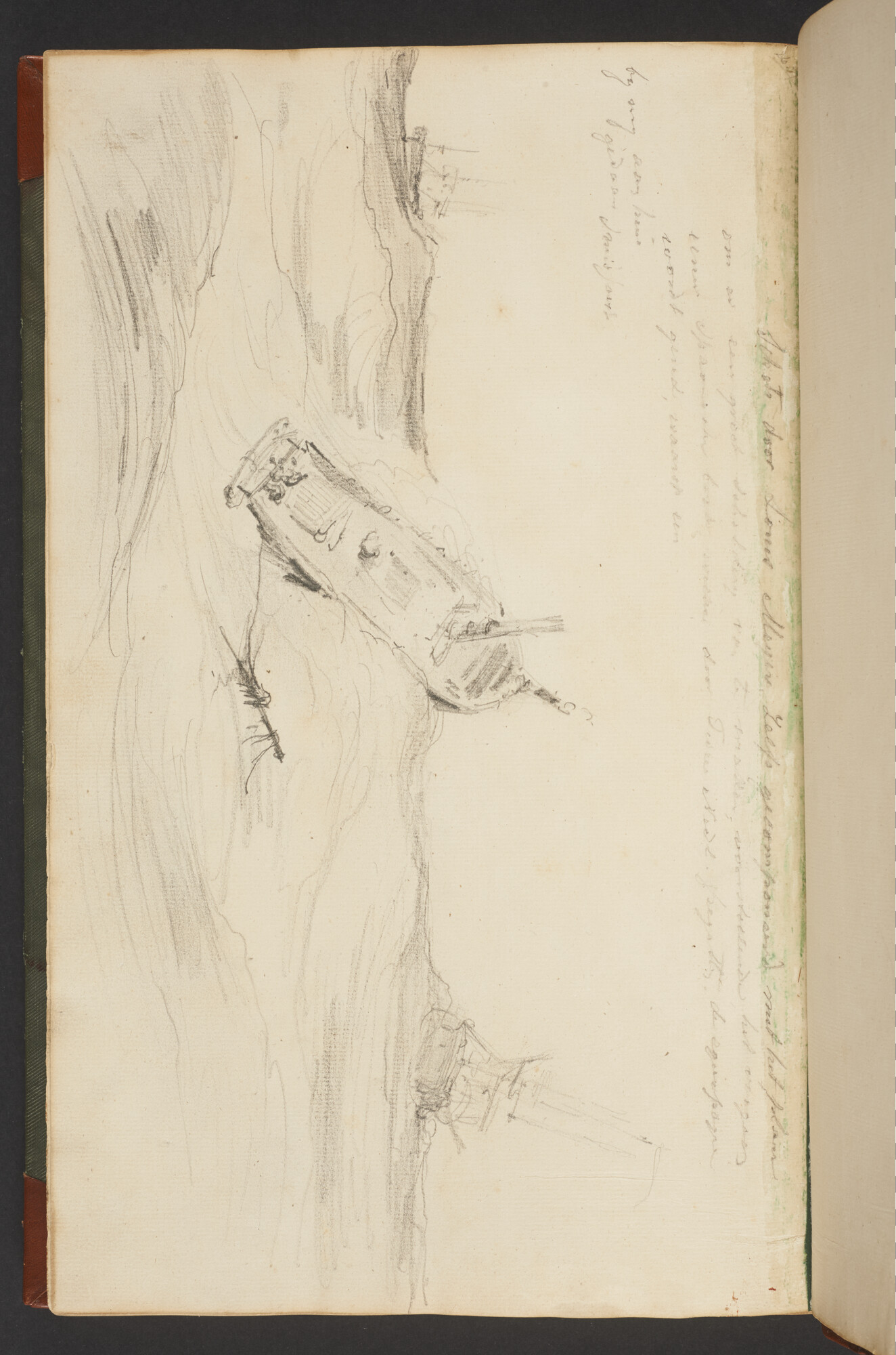 A.3222; Schetsboek met tekeningen door Albertus van Beest en Louis Meijer; schetsboek