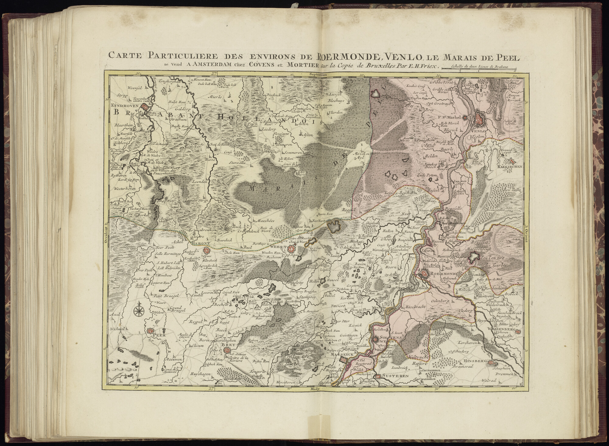 B.0032(033) [kaart 062]; Kaart van Nederland, België en Duitsland; kaart