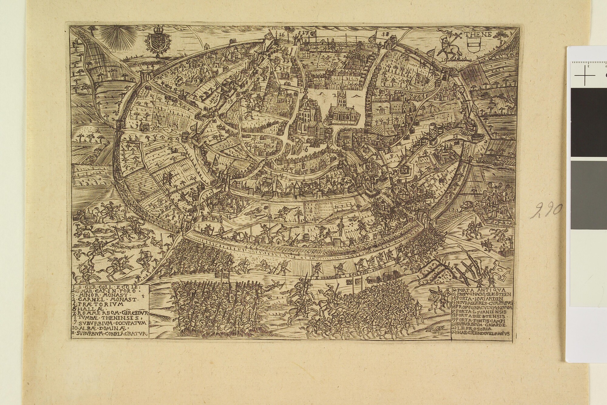A.0145(027)428; Verovering van de stad Tienen door Frederik Hendrik , 1635; prent