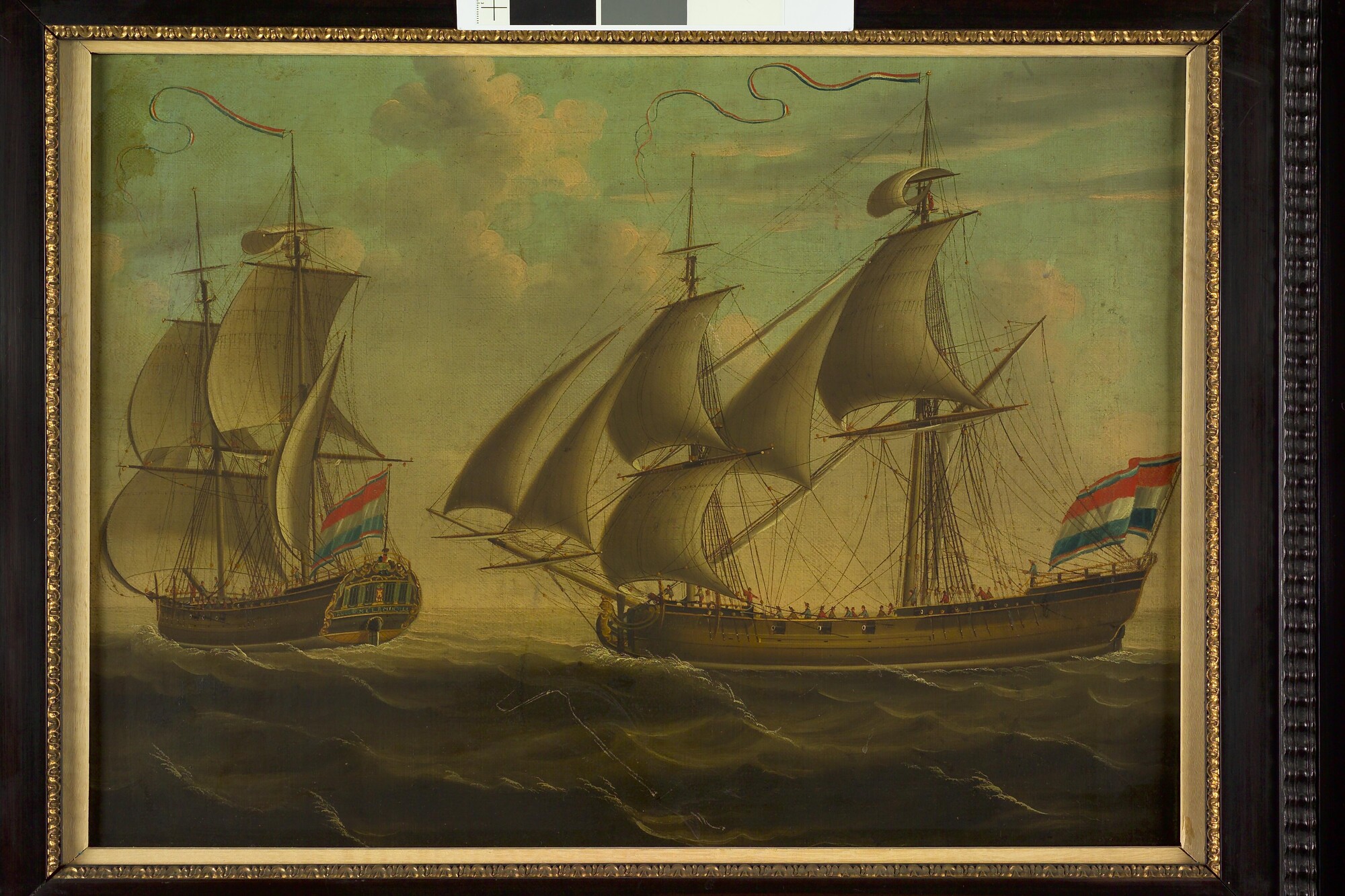 A.0134; Het brikschip Anna Maria; schilderij