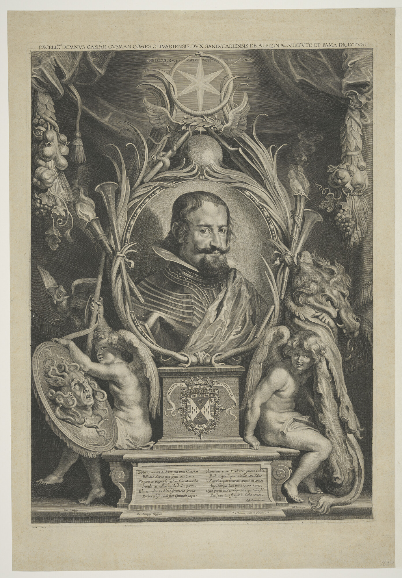 A.2068(02); Portret van Caspar Guzman, Graaf d'Olivares; prent