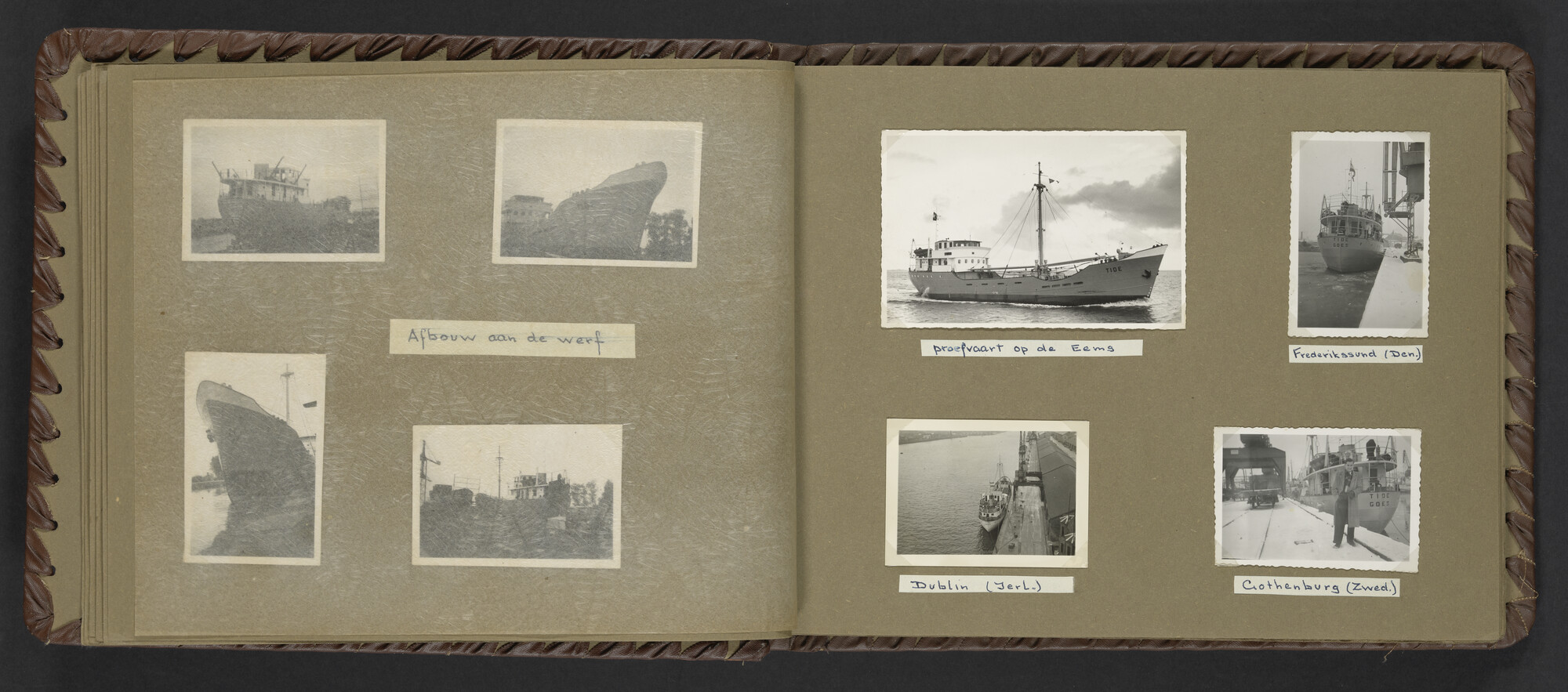 2024.0025; Fotoalbum van Hubrecht Timmerman over zijn koopvaardijtijd tussen 1950 en 1956; fotoalbum