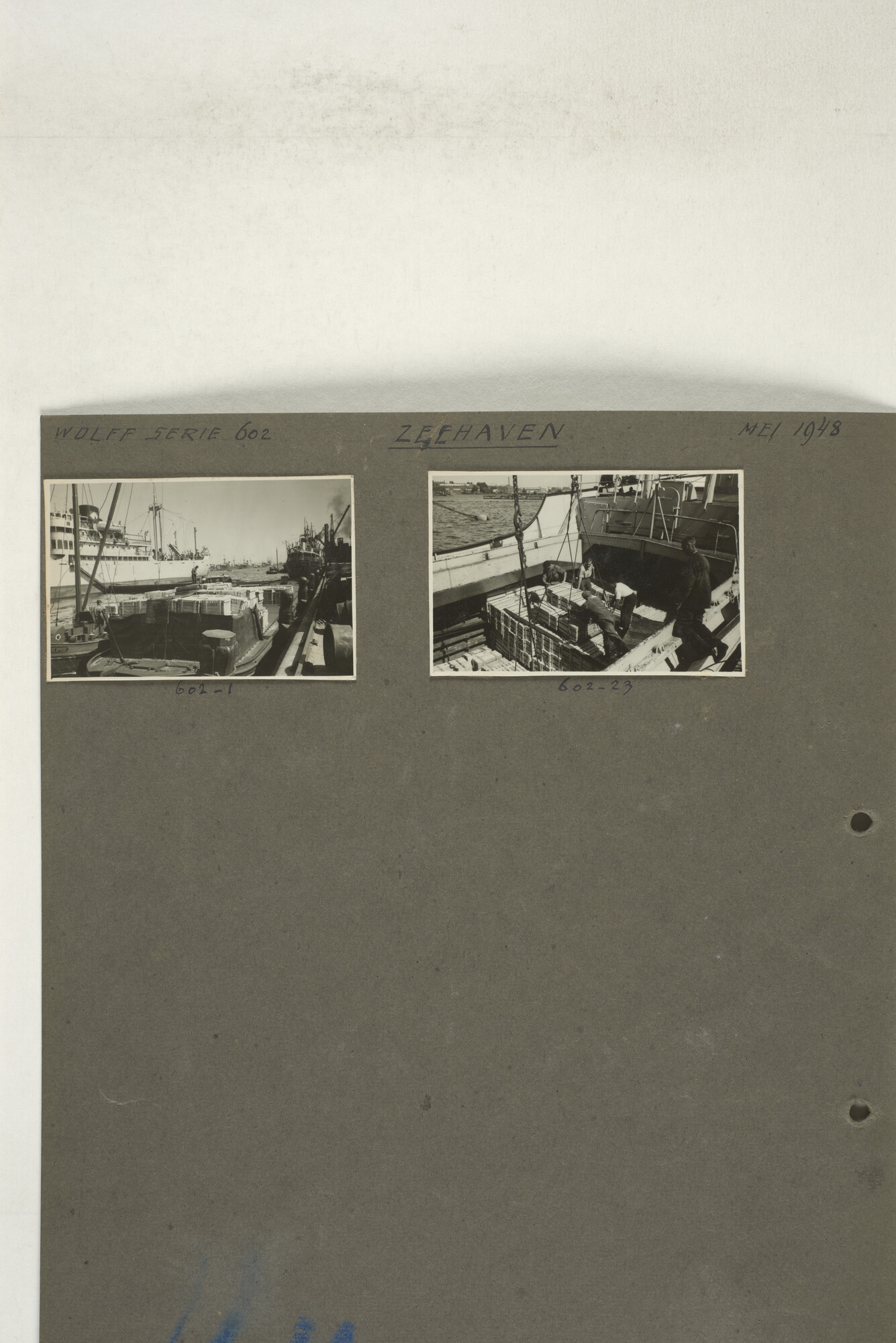 1998.2180; Omslag met een grote hoeveelheid proef foto's gemaakt in opdracht van de Gemeente Handelsinrichtingen in Amsterdam en de Koninklijke Hollandsche Lloyd te Amsterdam.; omslag