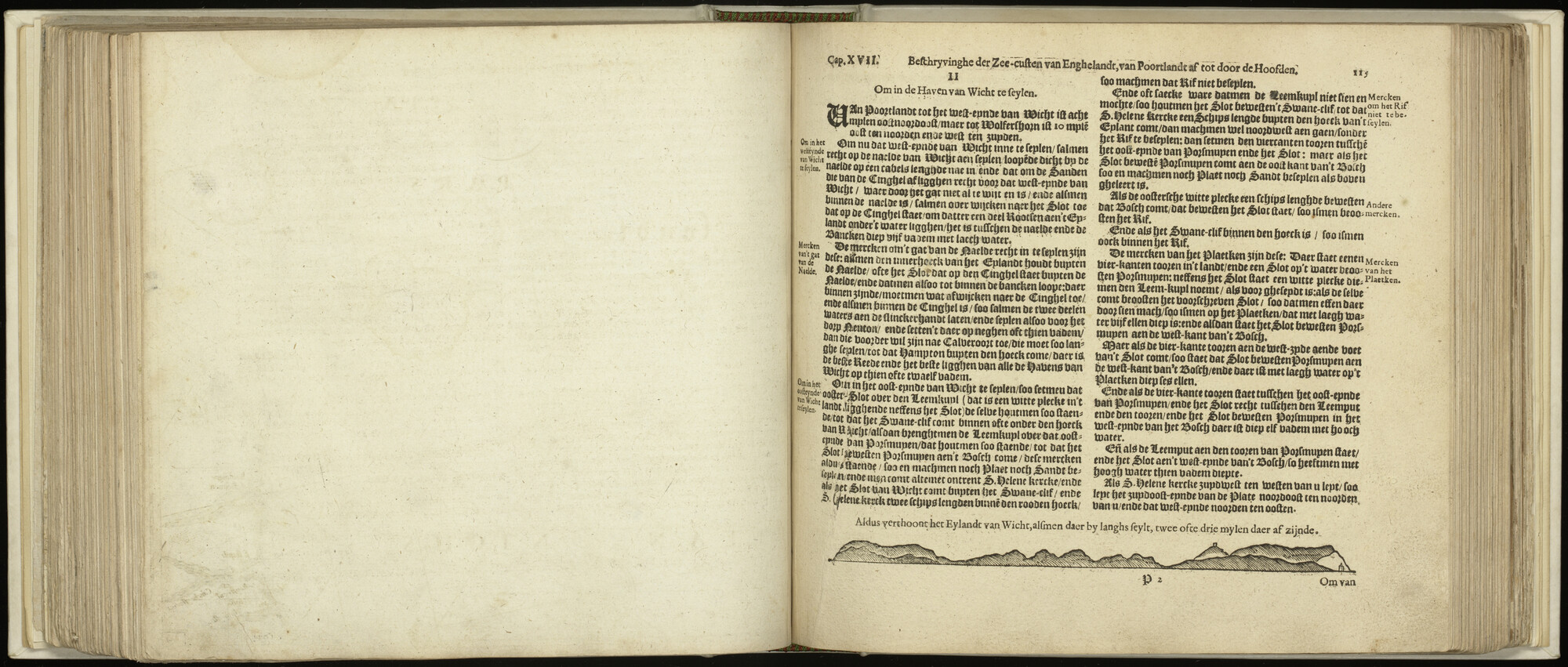 S.1496 [kaart 068]; Beschrijving en kustaanzicht van Zuid-Engeland; kaart