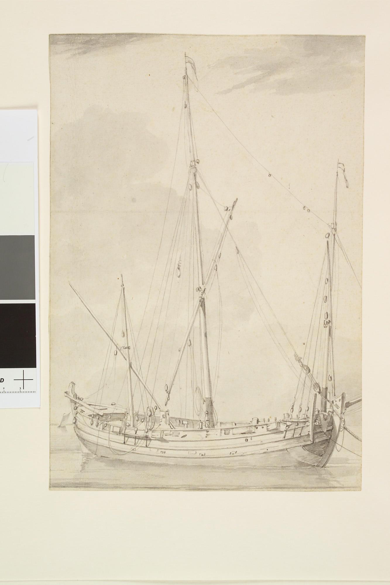 A.0149(0048); Tekening van een binnenscheepje; tekening