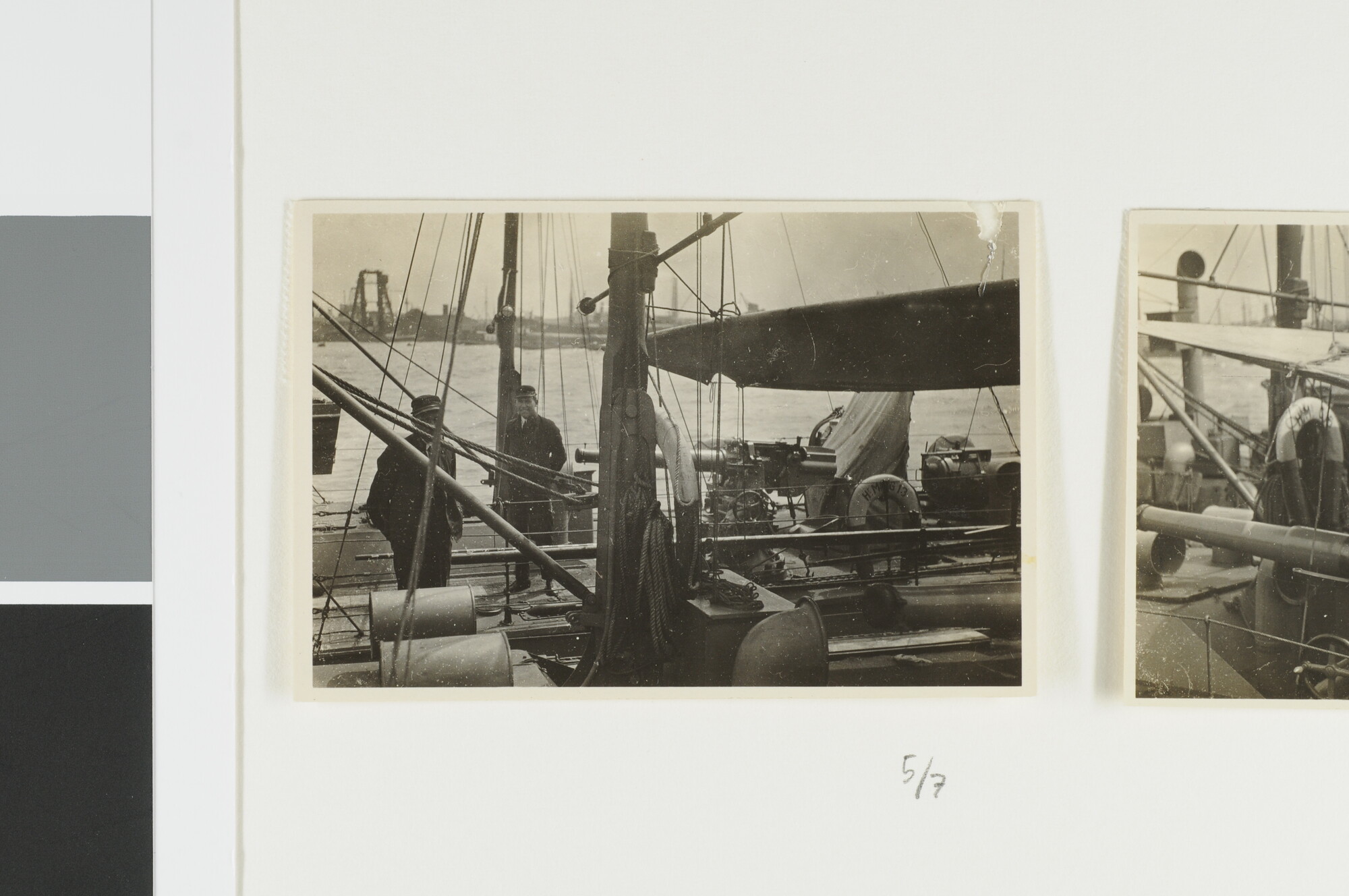 A.2867(03)005; De torpedoboten Hr.Ms. 'G 13' en 'G 16' afgemeerd aan de kade te Rotterdam; fotoreportage