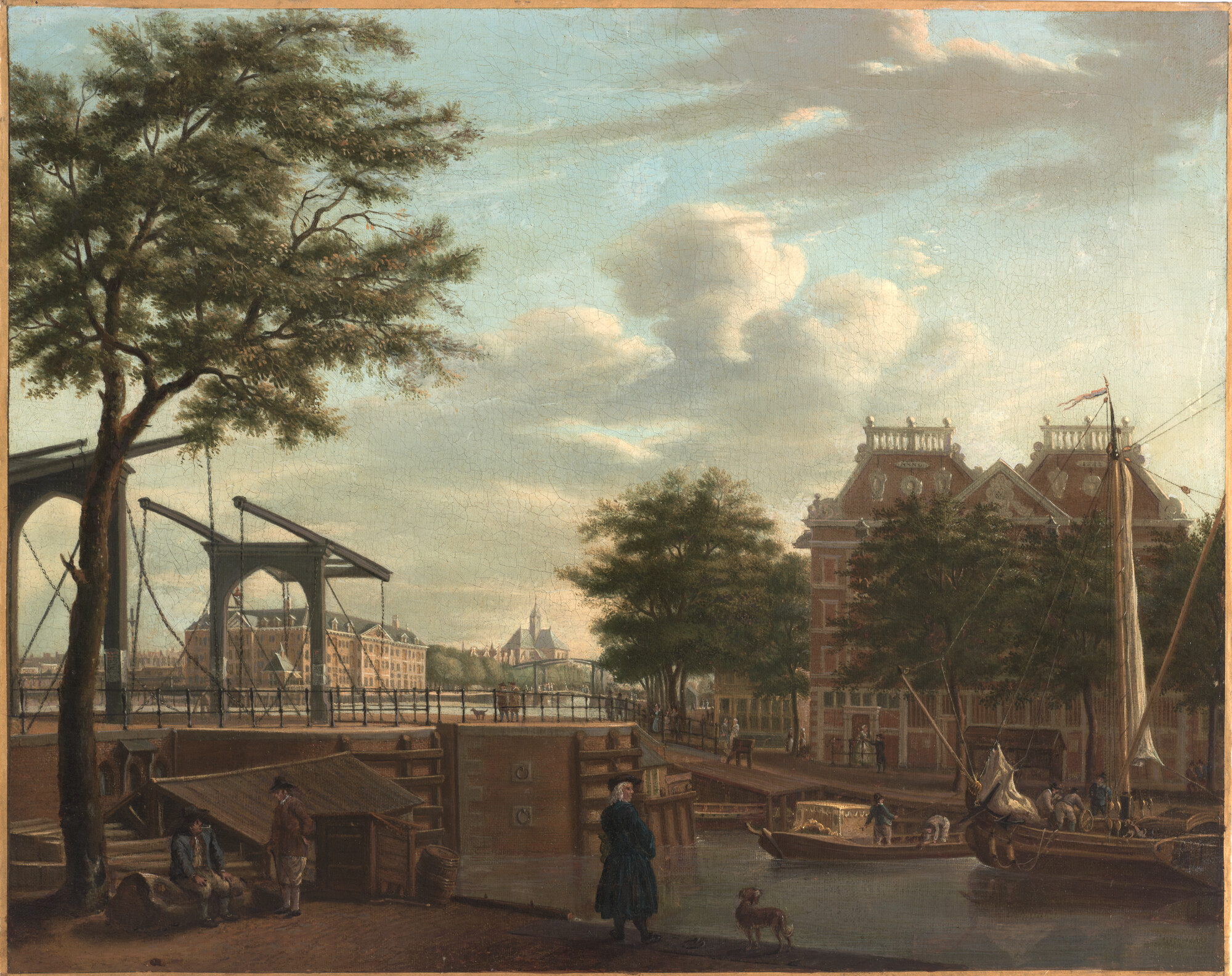 2012.0133; Het West-Indisch Pakhuis en het Zeemagazijn te Amsterdam; schilderij