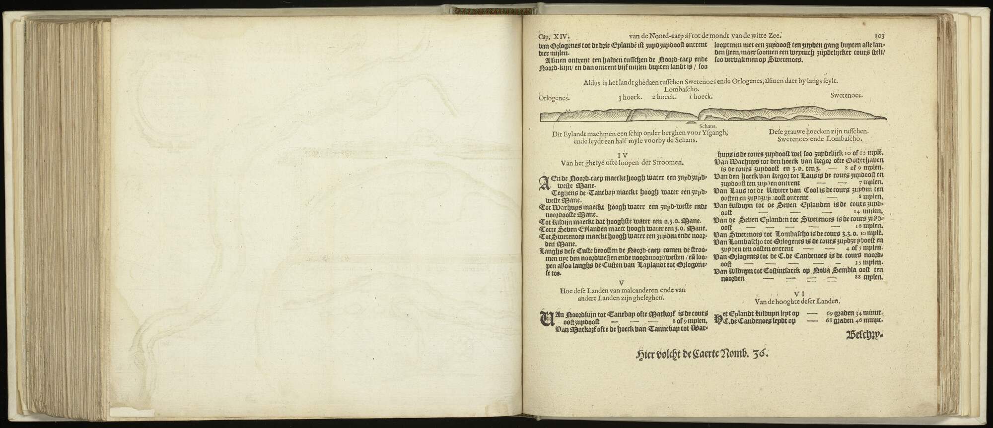 S.1496 [kaart 127]; Beschrijving en kustaanzicht van Noord-Rusland; kaart