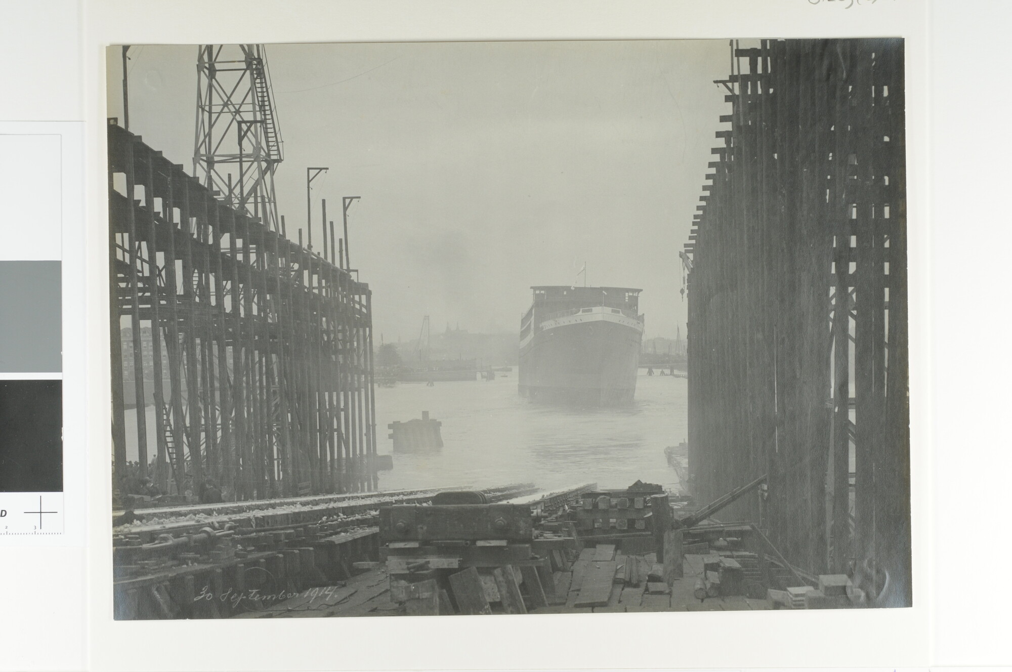 S.1239(02)05; Foto's van de tewaterlating van het mailschip ss. Jan Pieterszoon Coen; fotoreportage