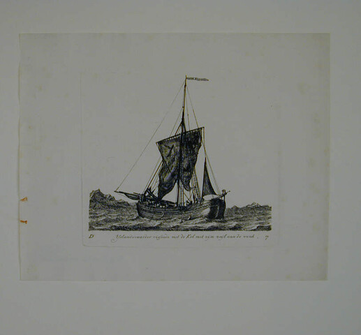A.0149(0115); Prent van een hoeker als IJslandvaarder; prent