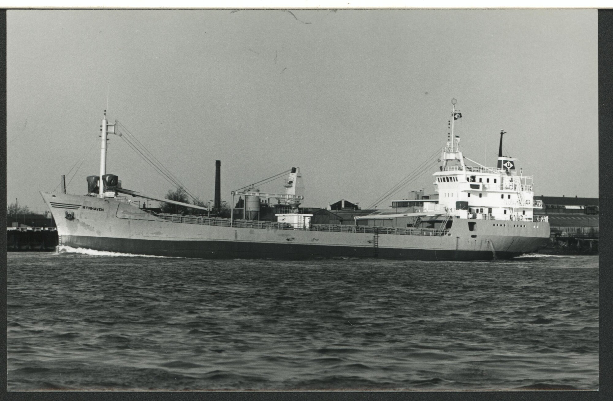1993.6591; Het vrachtschip ms. Rijnhaven van Scheepvaart & Agentuur Maatschappij [...]; prentbriefkaart