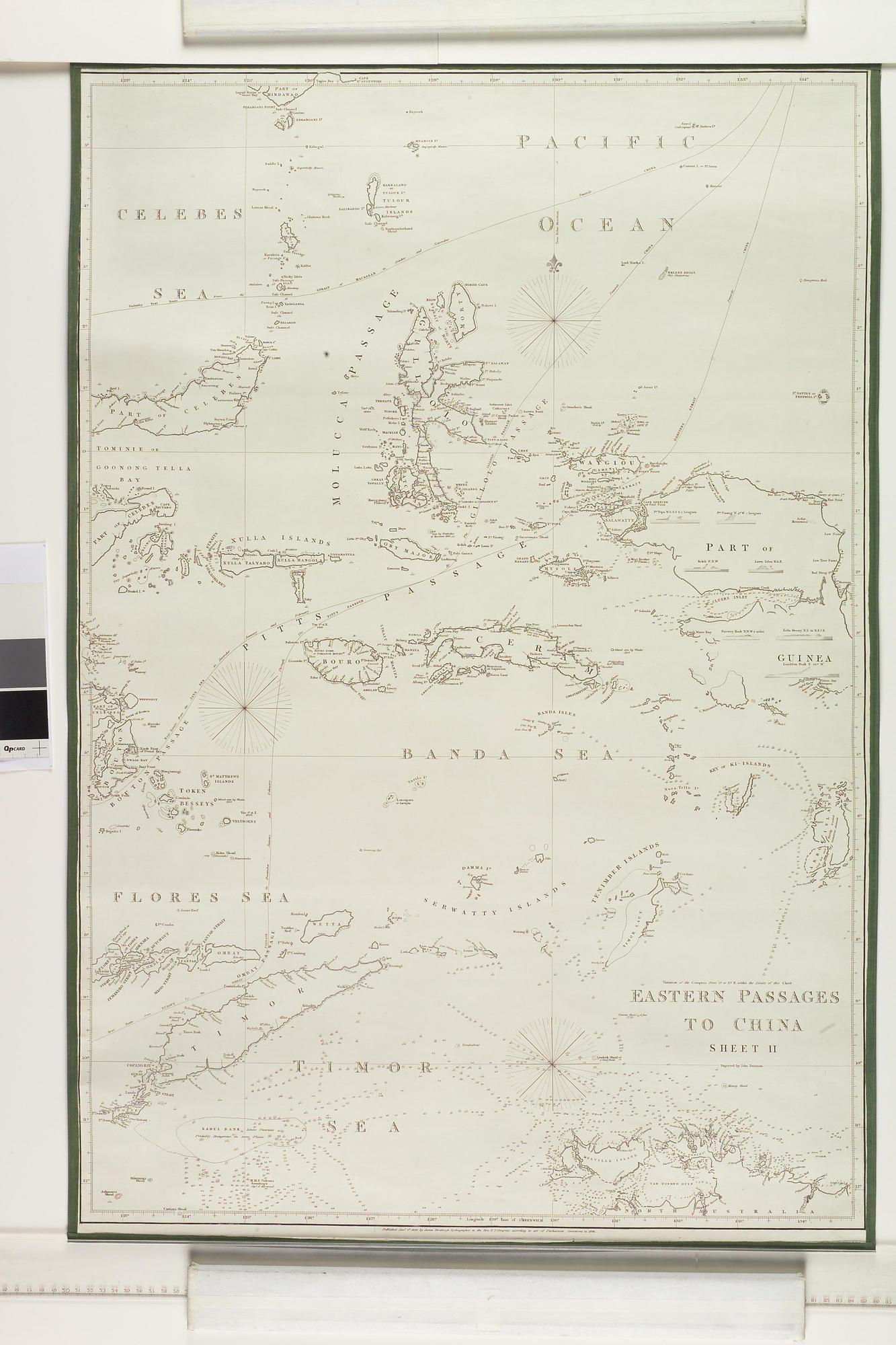 S.3092(01)71; Kaart van de oostelijke passages naar China, in 3 bladen, blad 2; zeekaart
