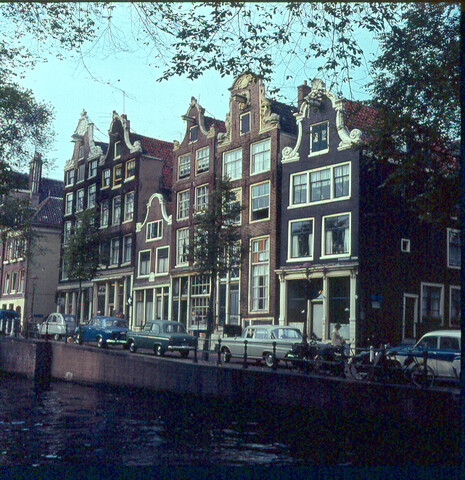 S.9100(0892); Brouwersgracht bij Melkmeisjesbrug; diapositief