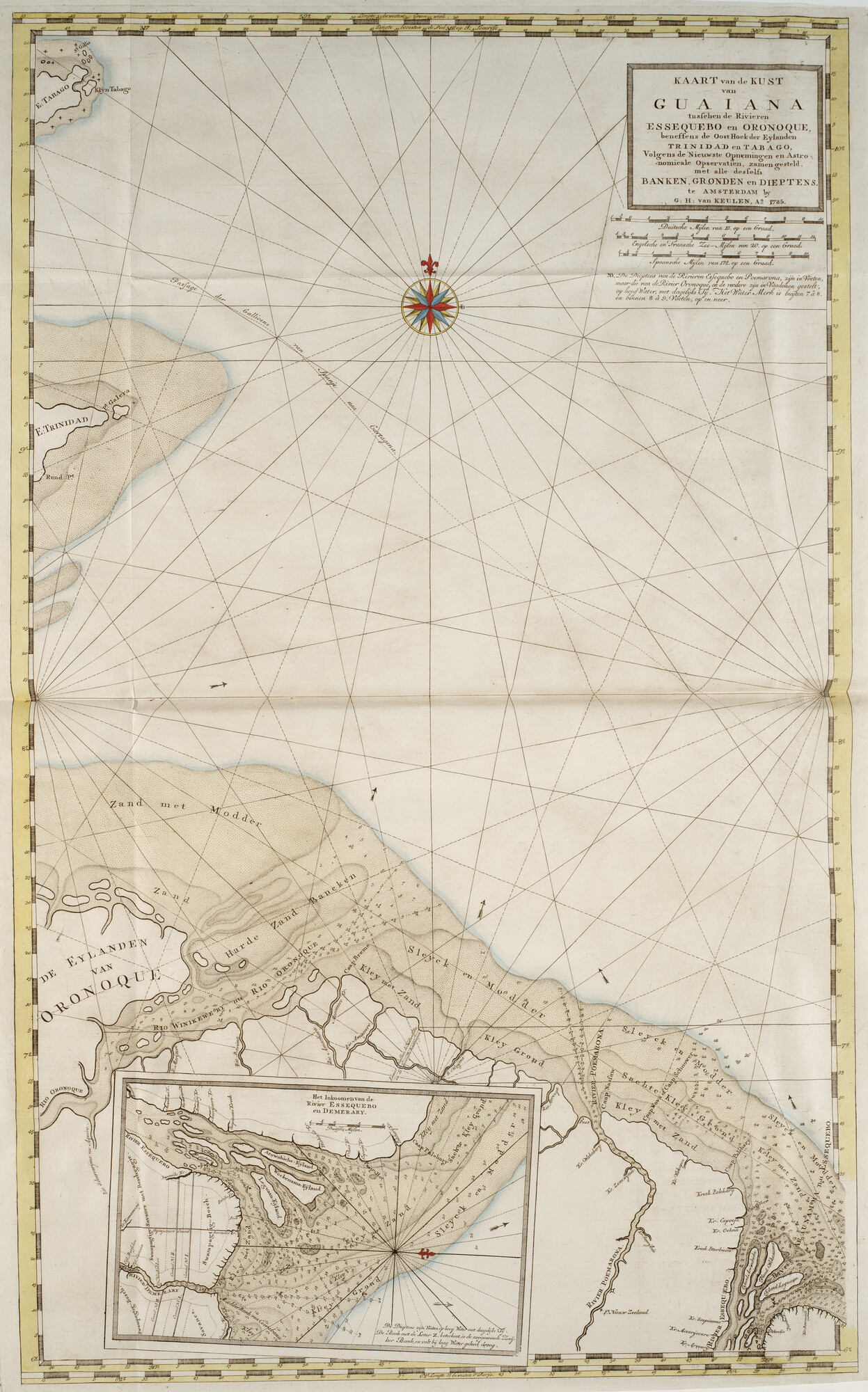 B.0032(109)4 [kaart 010]; Zeekaart van Brits Guyana en een deel van de kust van Venezuela; zeekaart