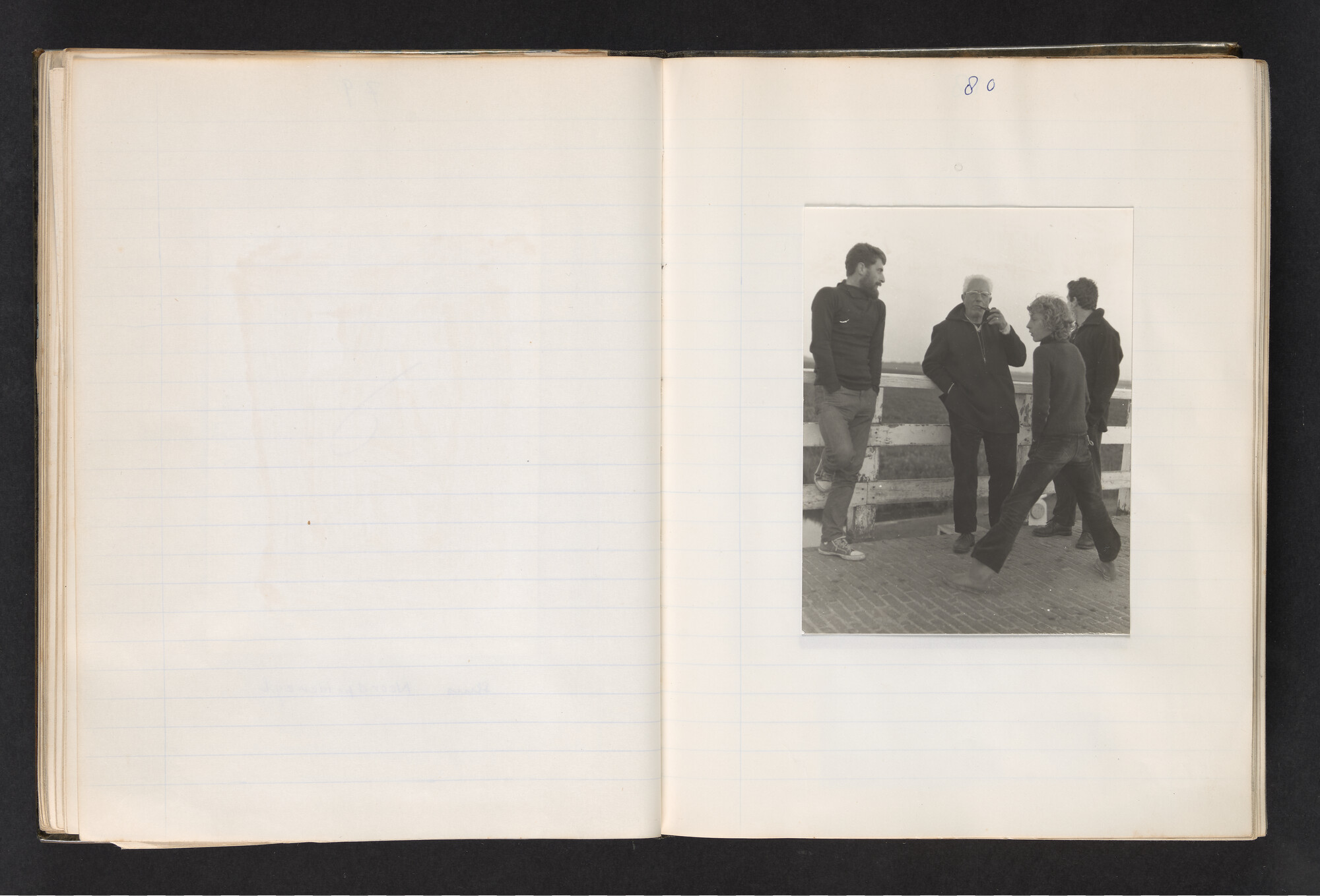 2017.0802; Logboek c.q. fotoalbum van reizen met zeeschouw Grutto (II) in Nederland, Duitsland en Denemarken, 1973-1974; logboek