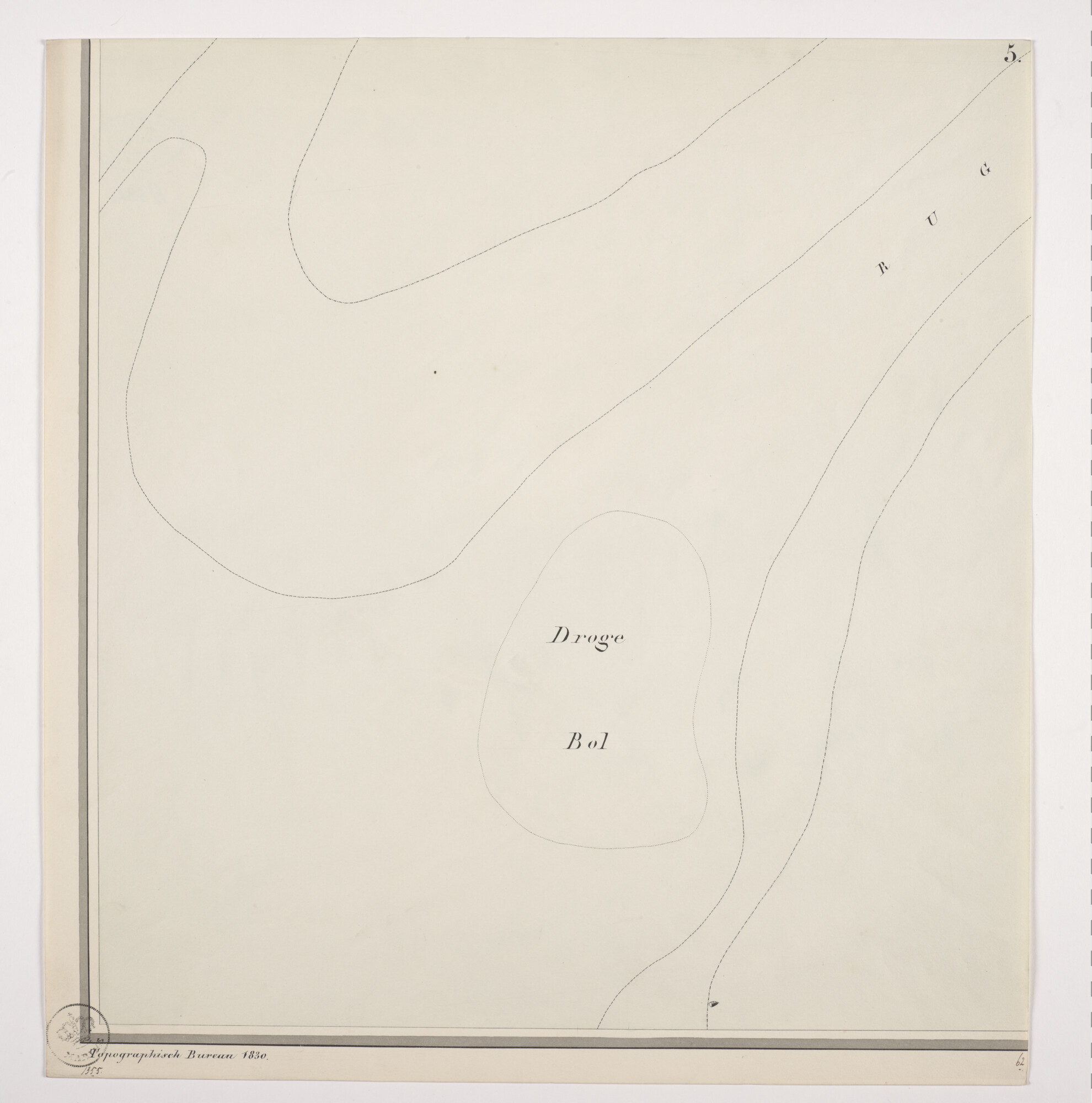 B.0216(0284); Gekleurde kaart in handschrift in 8 bladen van Den Helder, omliggende forten en Willemsoord, met één verzamelblad, In originele met gouden letters bedrukte map; landkaart
