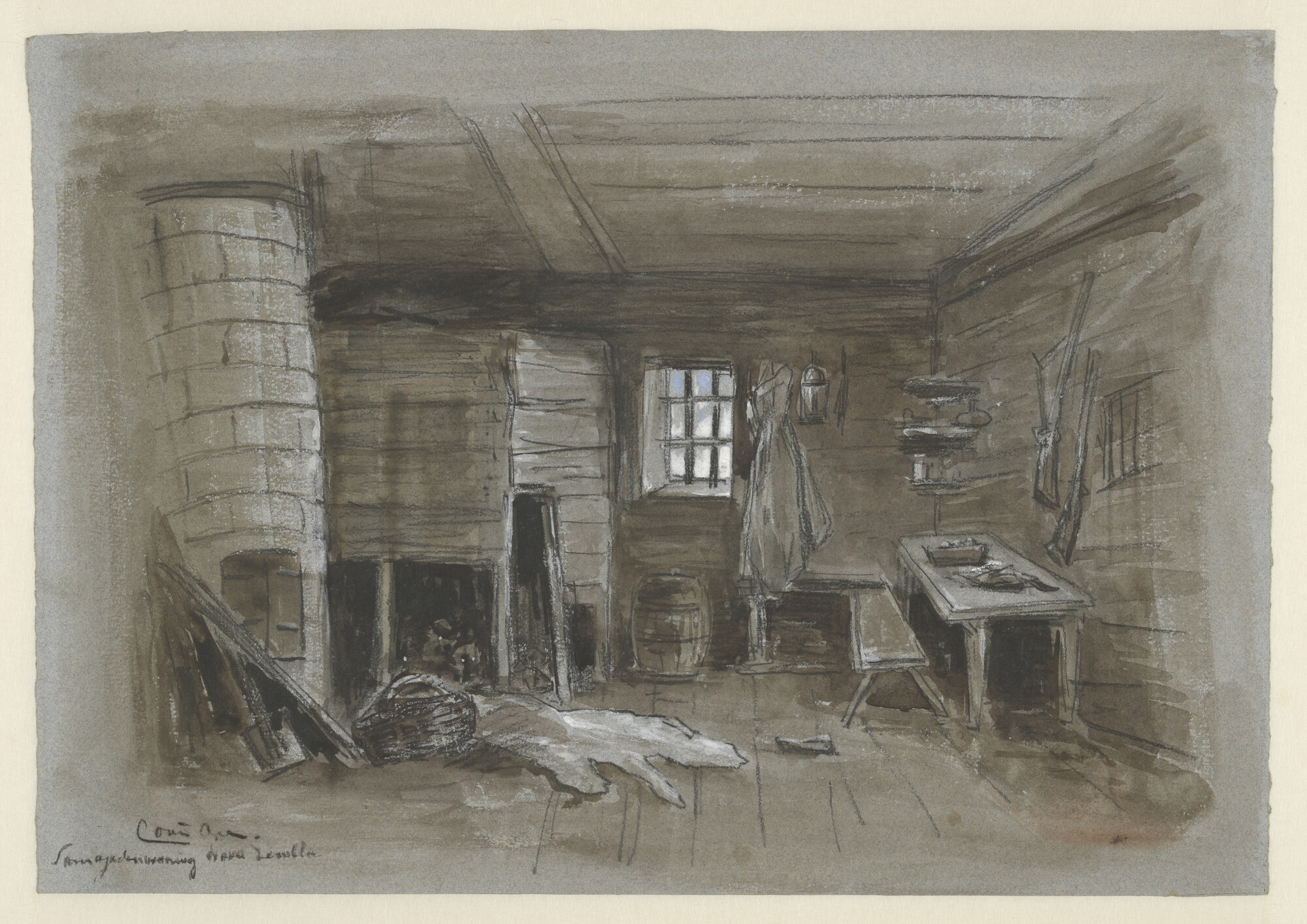 S.0394(14); Samojedenwoning op Nova Zembla; tekening