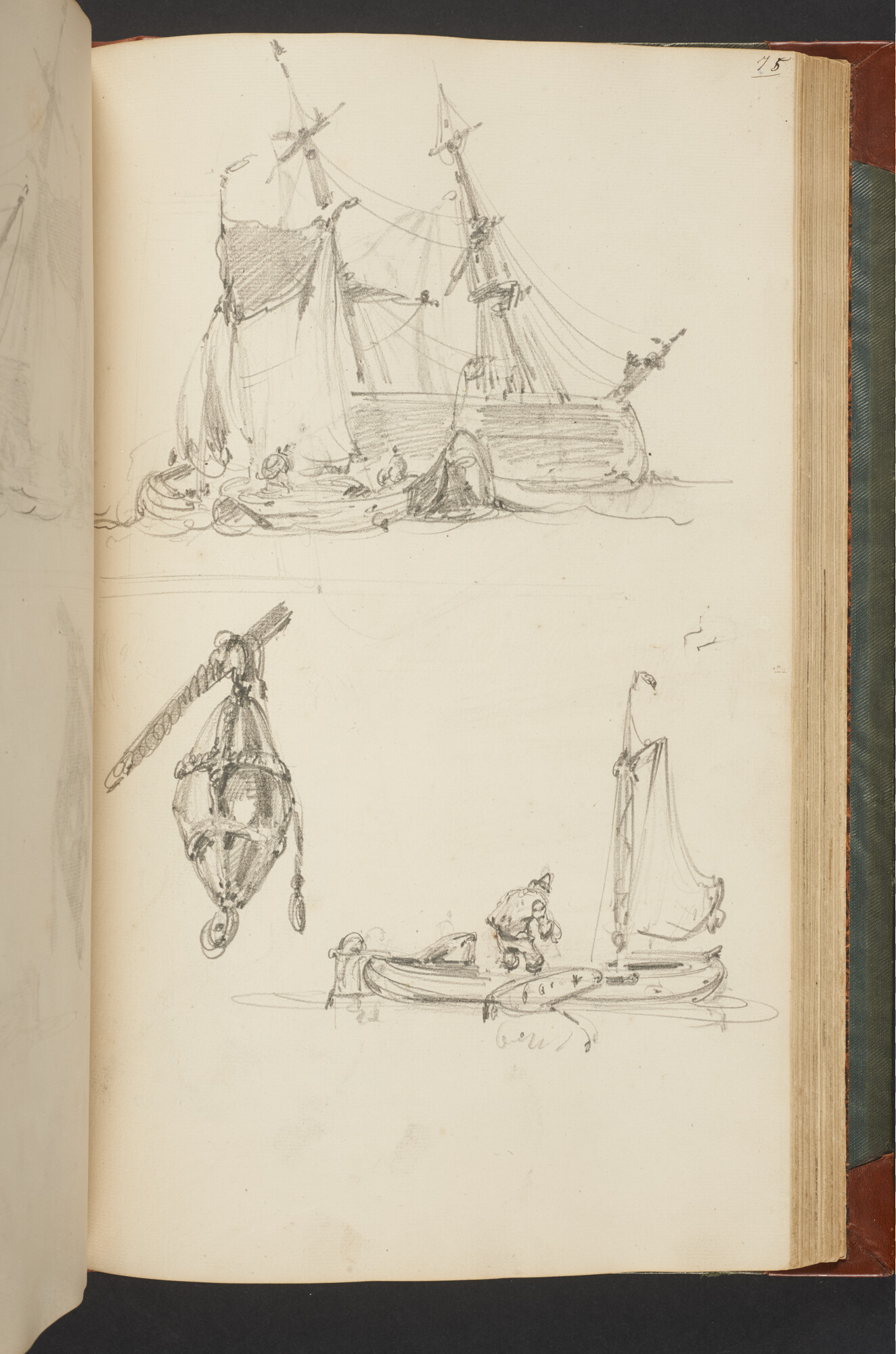 A.3222; Schetsboek met tekeningen door Albertus van Beest en Louis Meijer; schetsboek