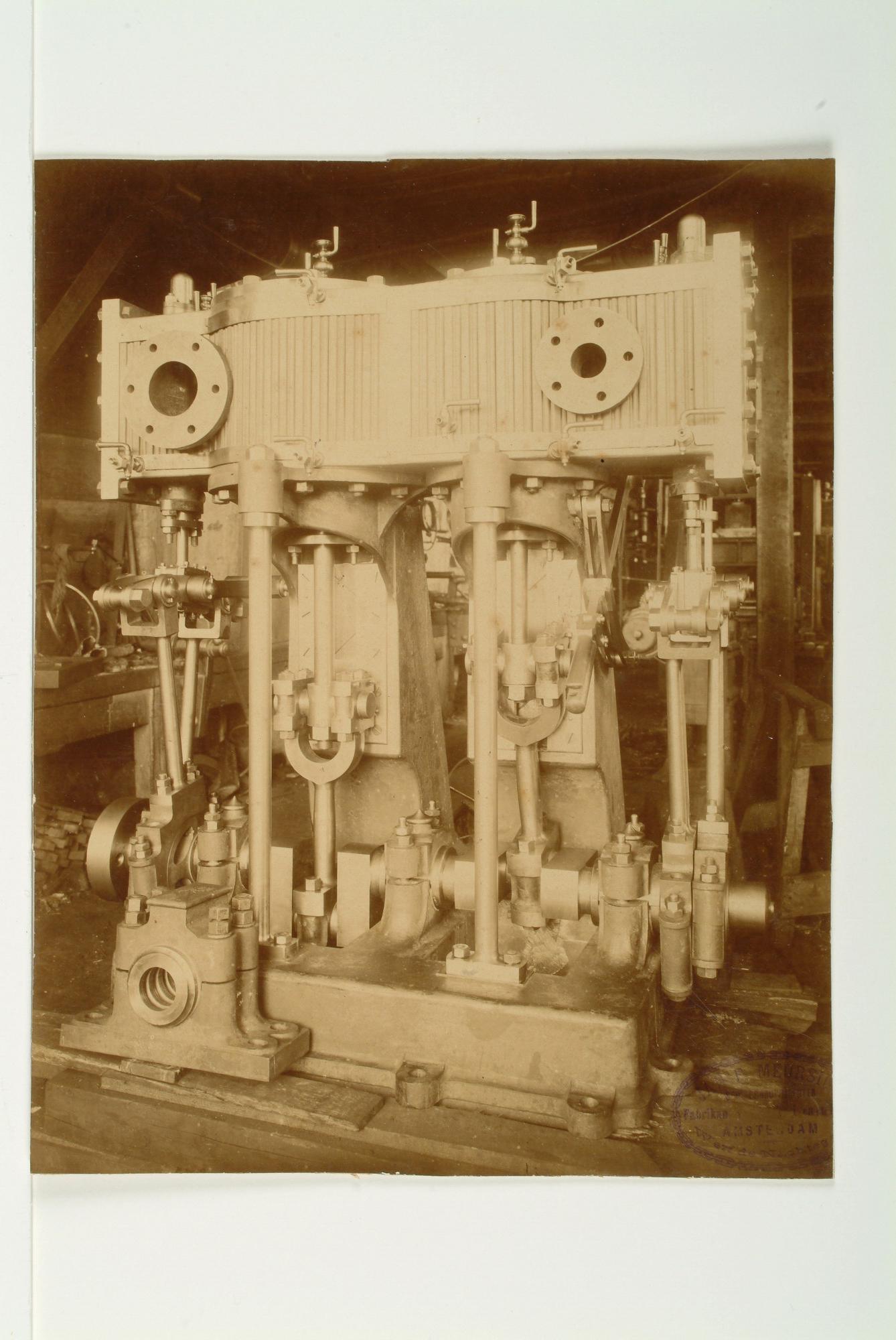 S.1156(06)222; De stoommachine voor het ss. 'Anna', 1883; foto